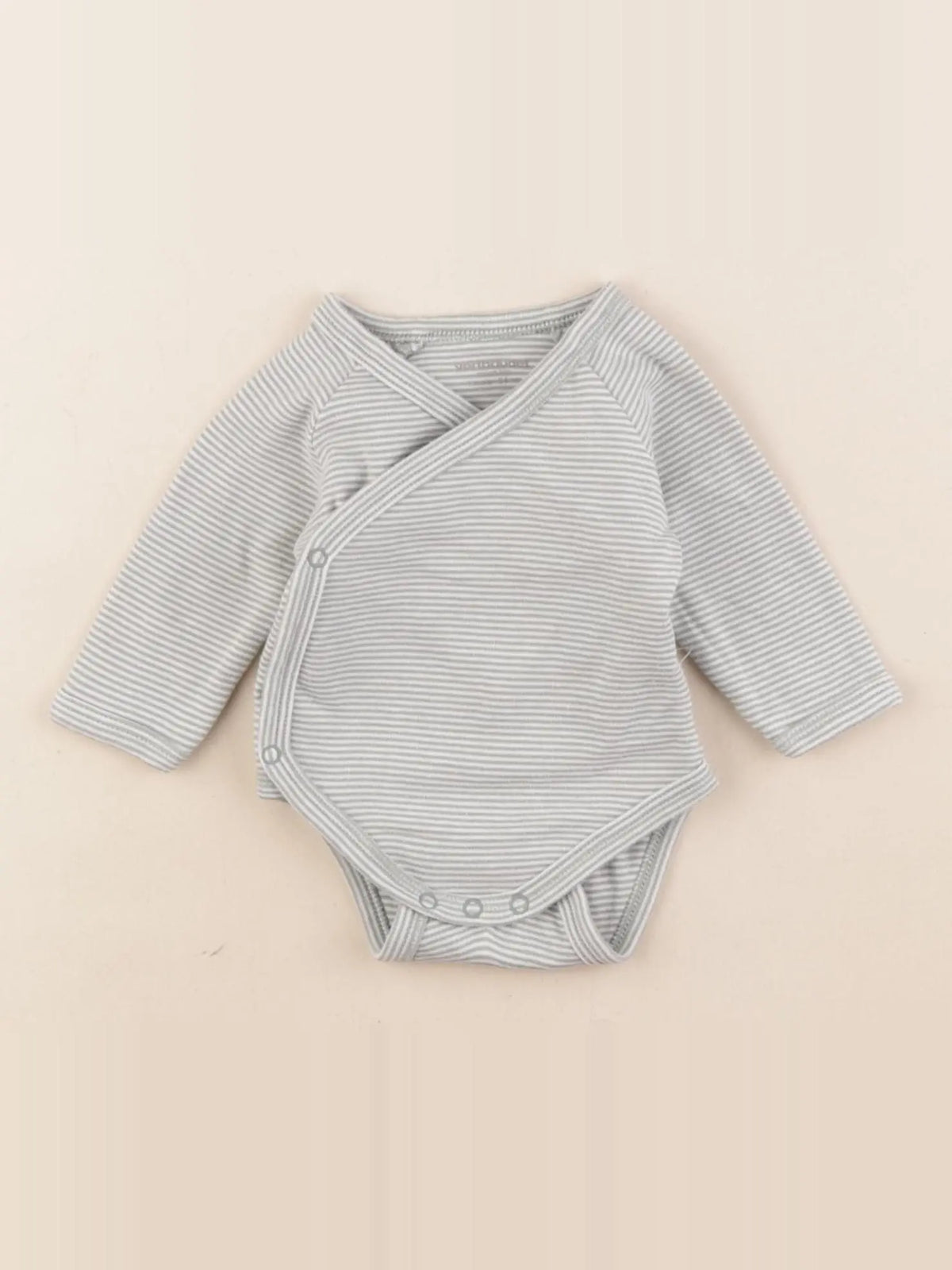 Vertbaudet - body blanc, vert - 1 mois
