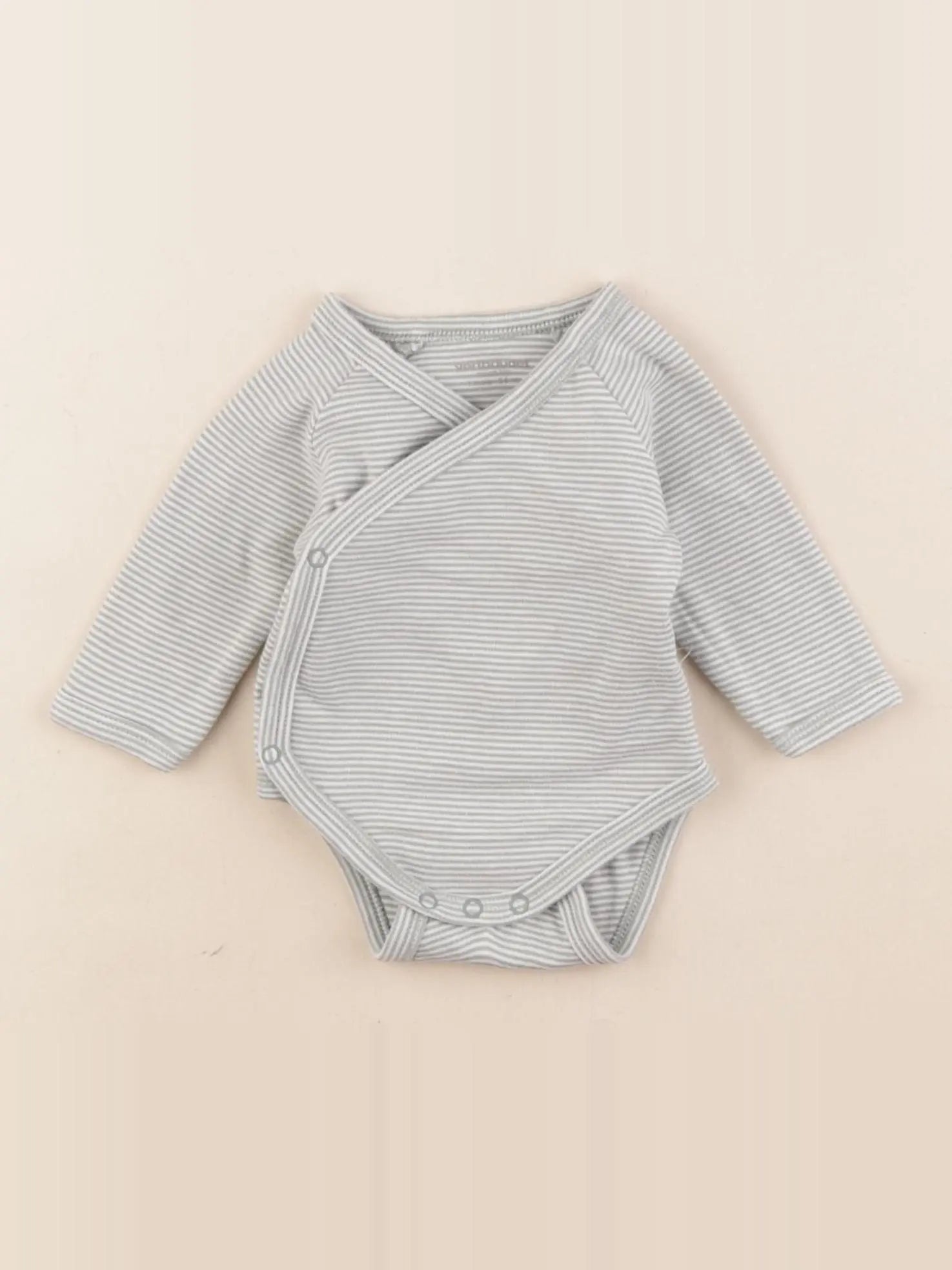Vertbaudet - body blanc, vert - 1 mois