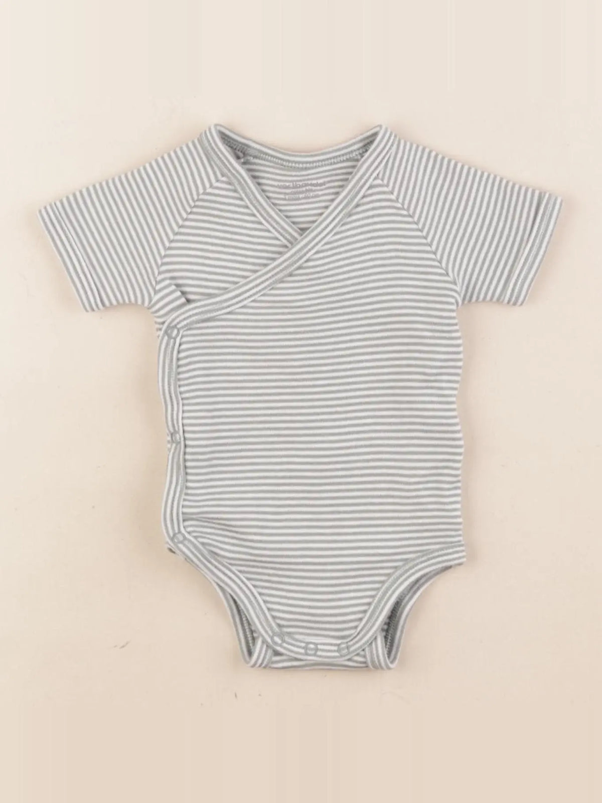Vertbaudet - body blanc, vert - 3 mois