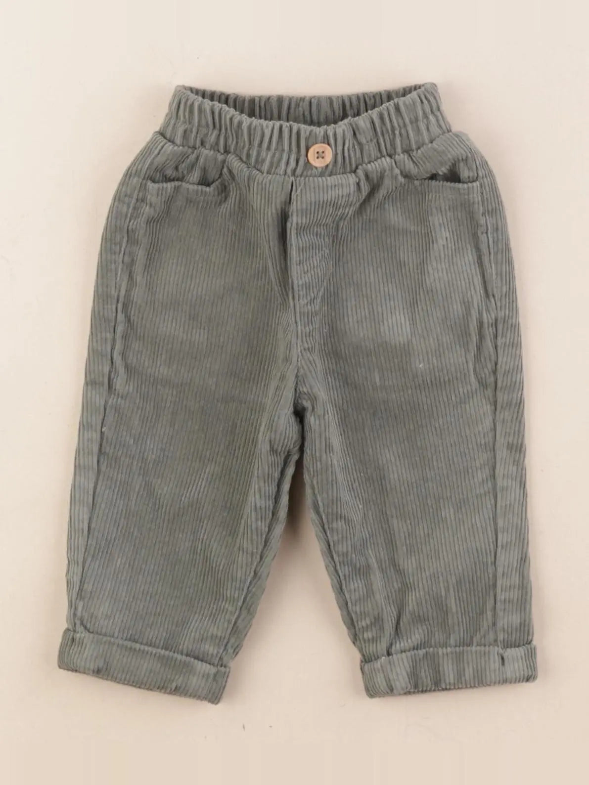 Vertbaudet - pantalon vert - 3 mois