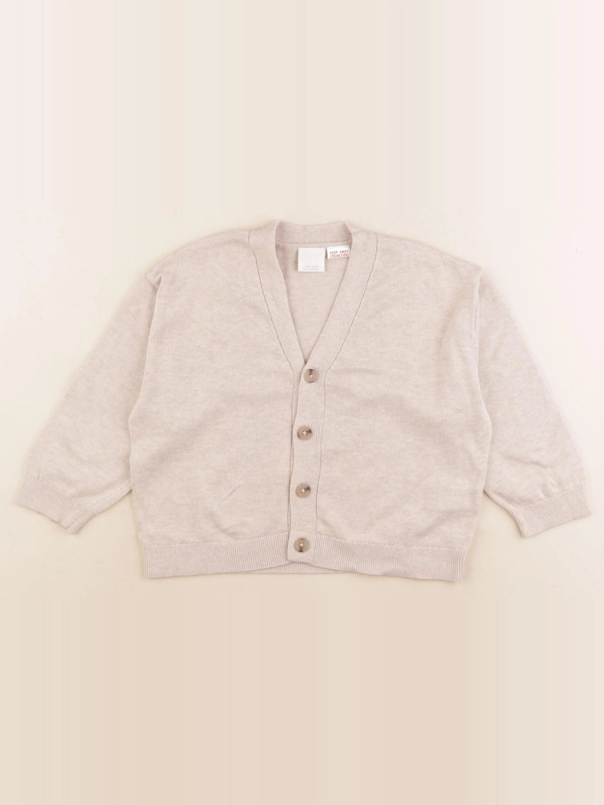 Zara - gilet beige - 4 ans
