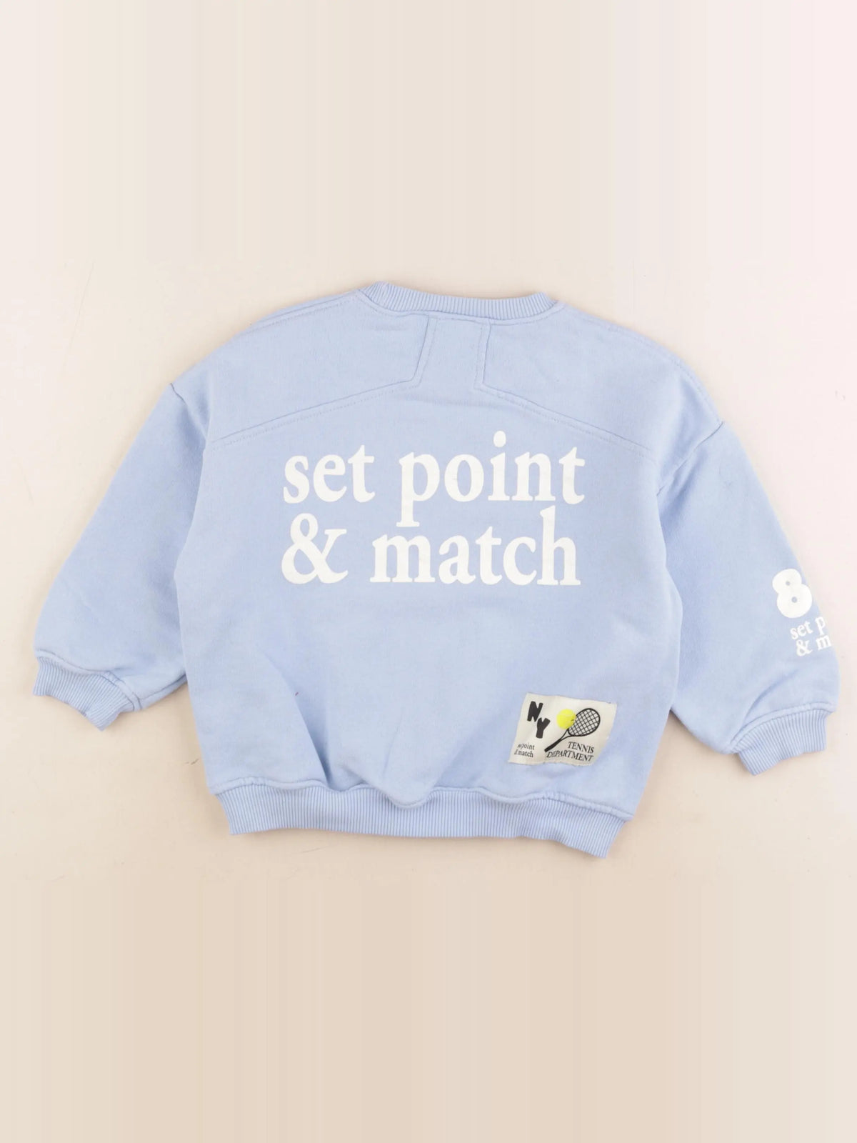Zara - sweat imprimé au dos bleu - 4 ans