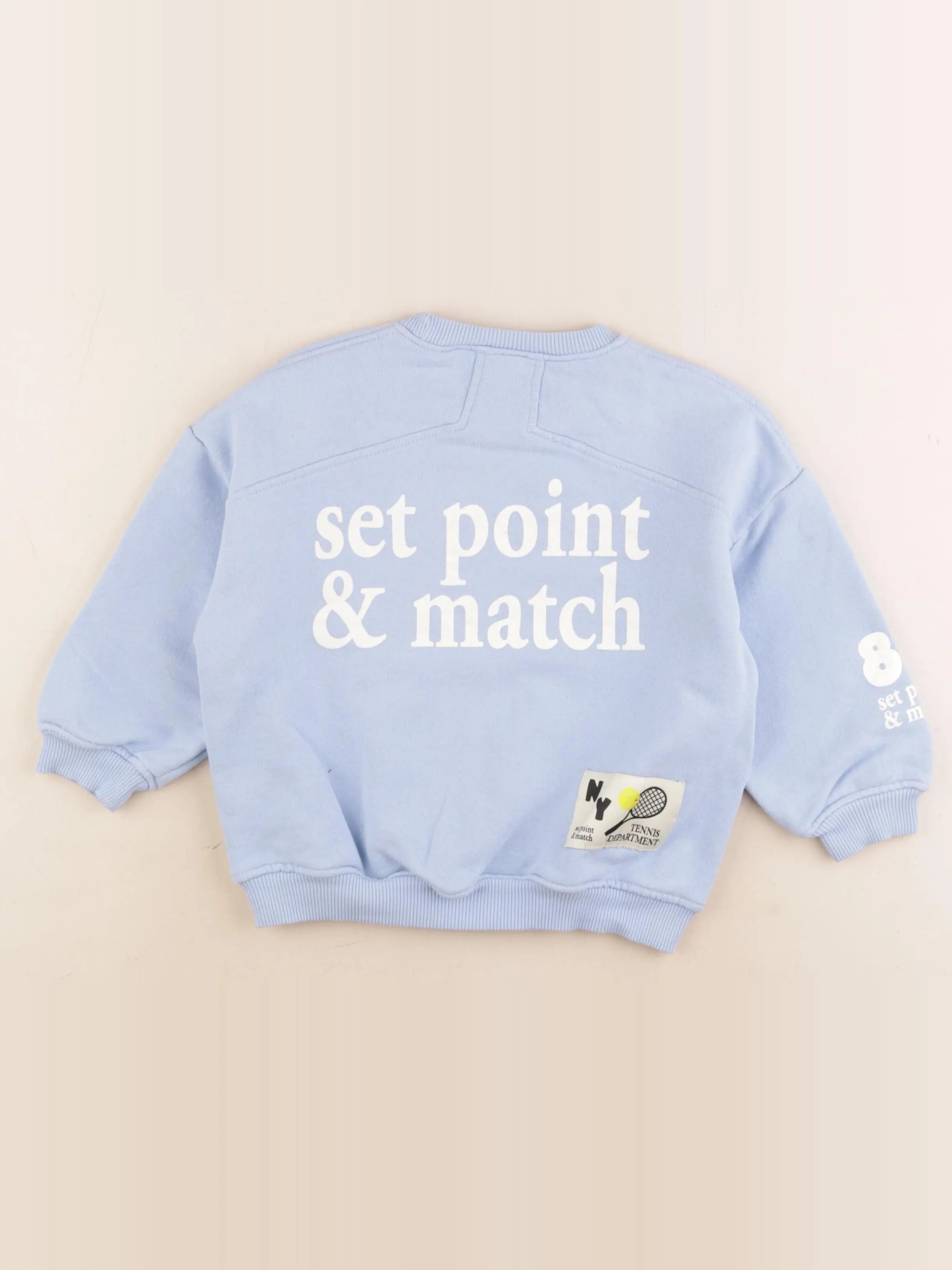 Zara - sweat imprimé au dos bleu - 4 ans