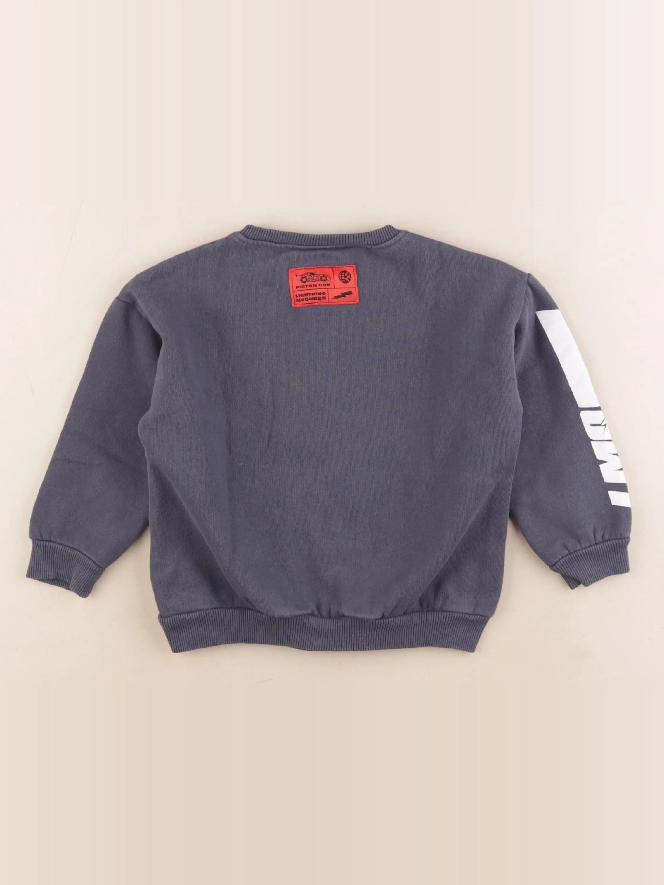 Zara - sweat imprimé au dos gris - 4 ans