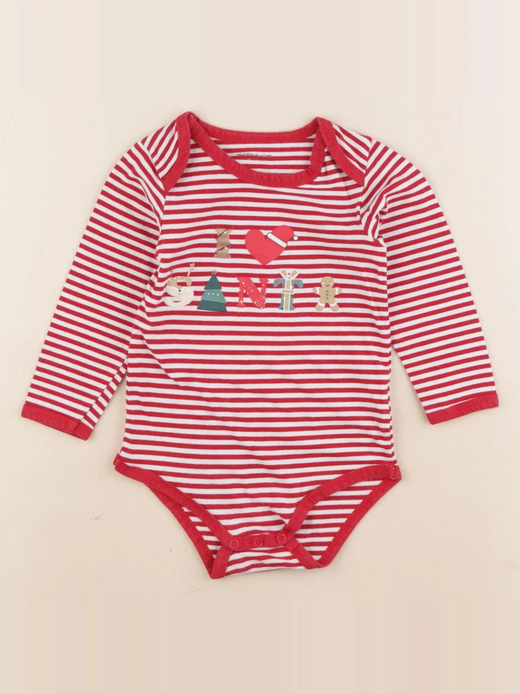 Vertbaudet - body rouge - 2 ans