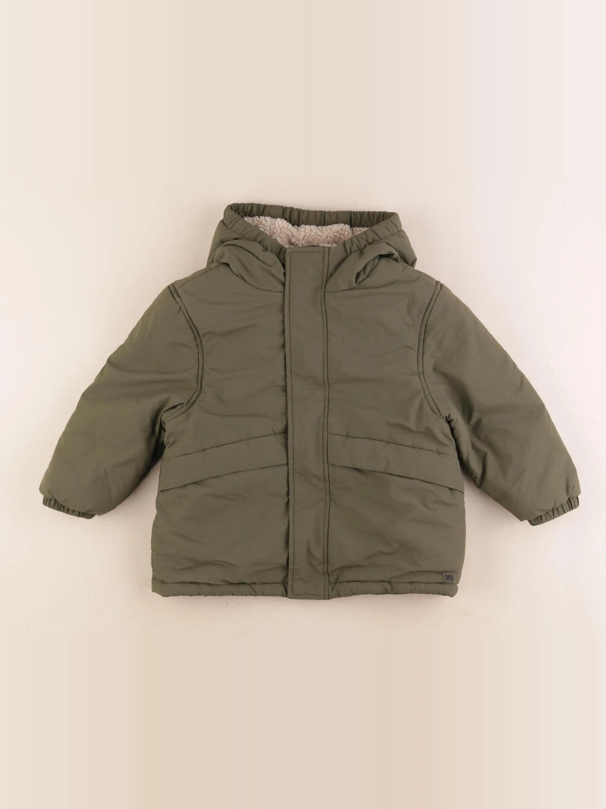 Vertbaudet - parka vert - 3 ans