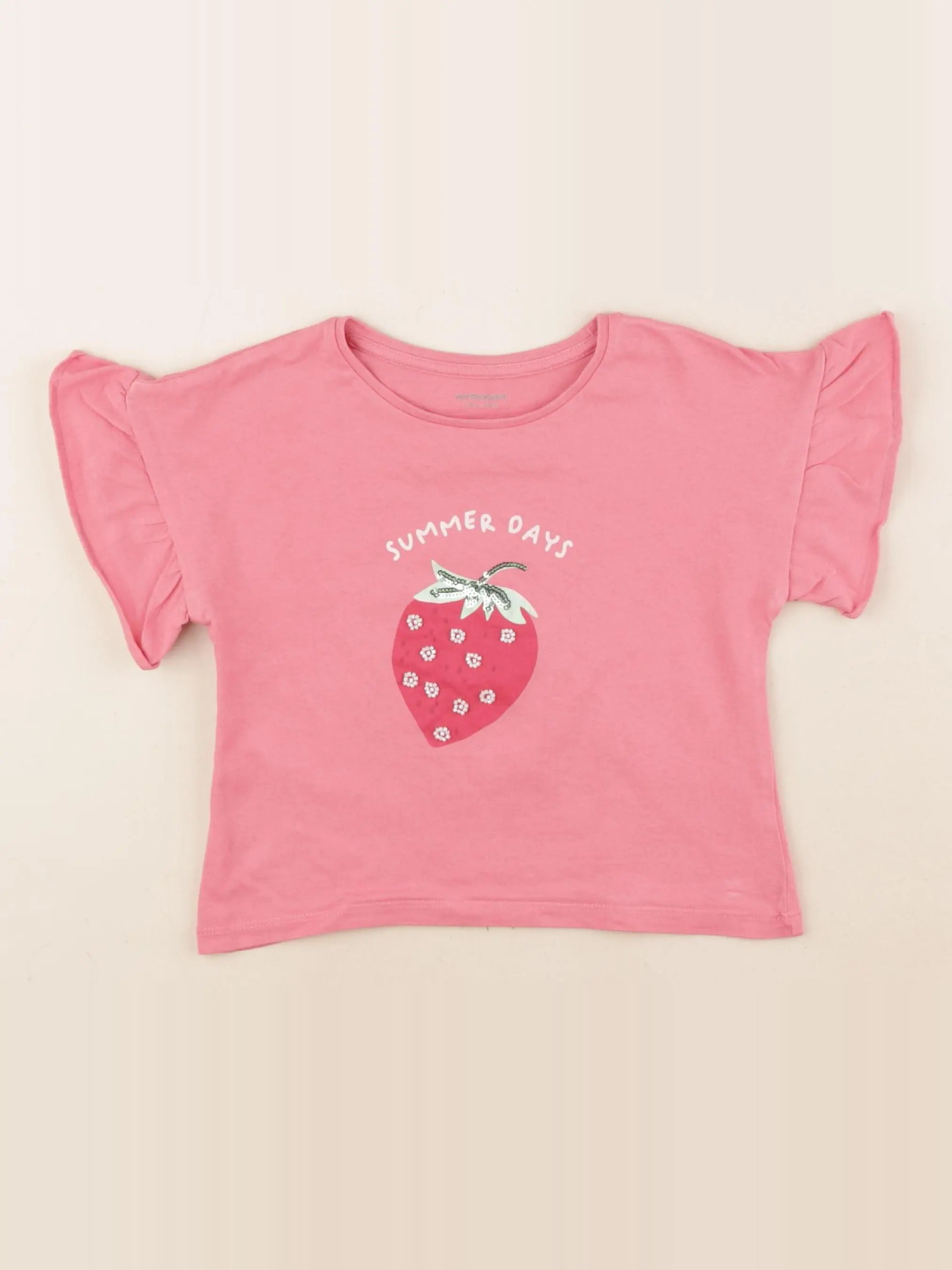 Vertbaudet - tee-shirt rose - 3 ans