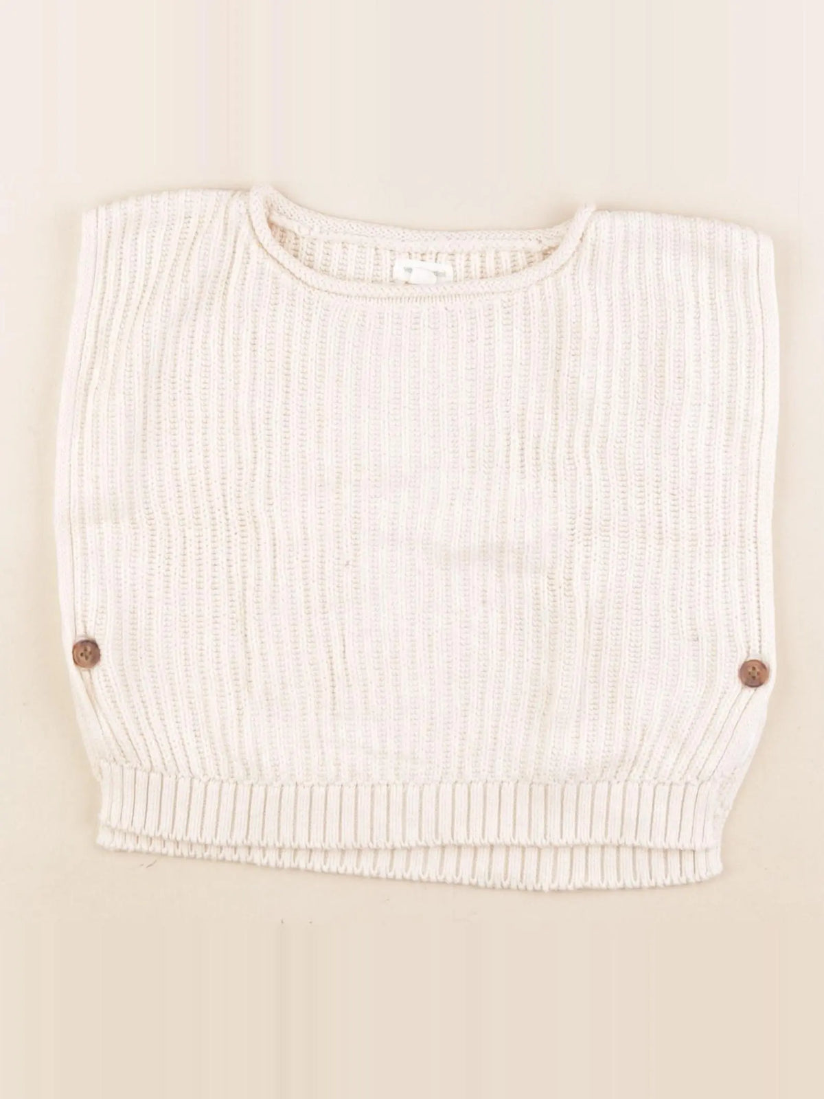 Vertbaudet - pull beige - 24 mois