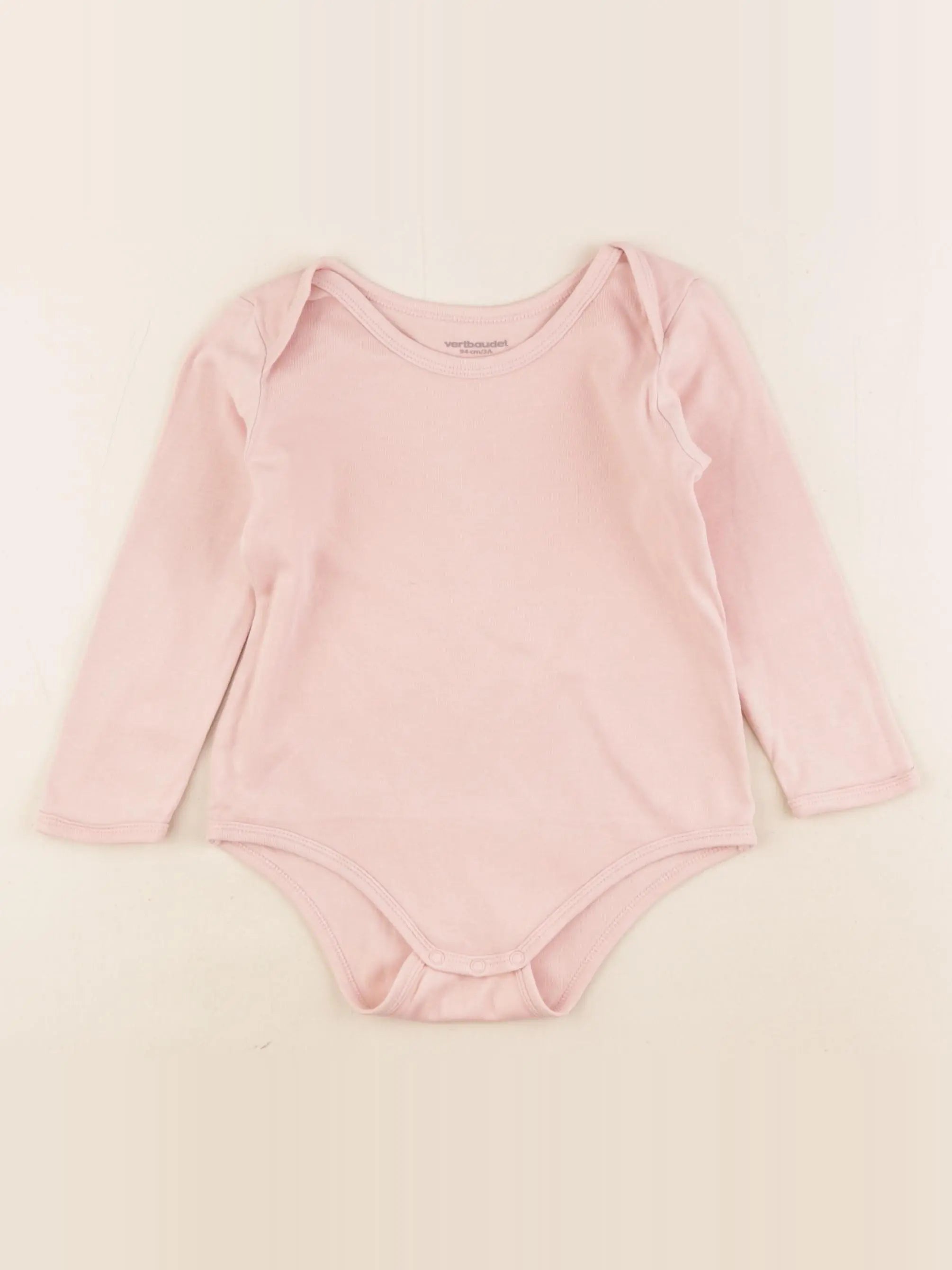 Vertbaudet - body rose - 3 ans