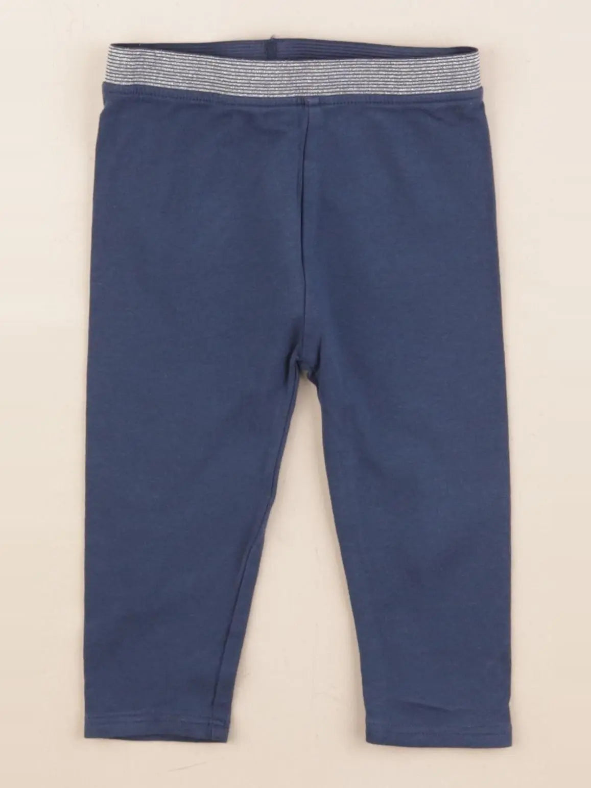Vertbaudet - legging bleu - 9 mois