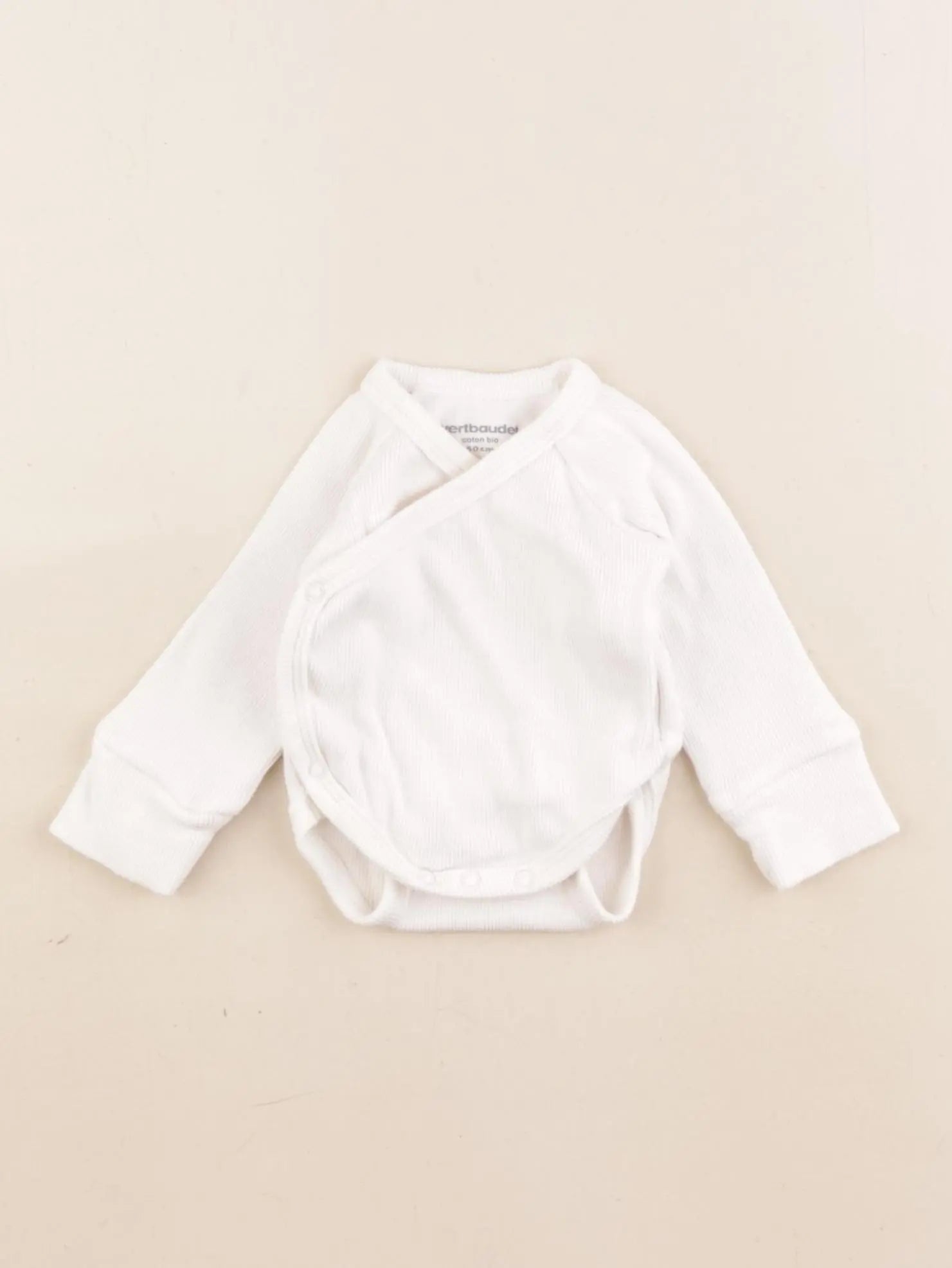 Vertbaudet - body blanc - 0 mois