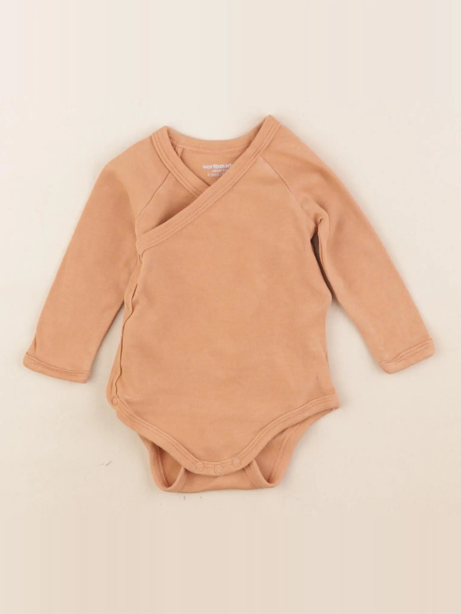 Vertbaudet - body marron - 3 mois