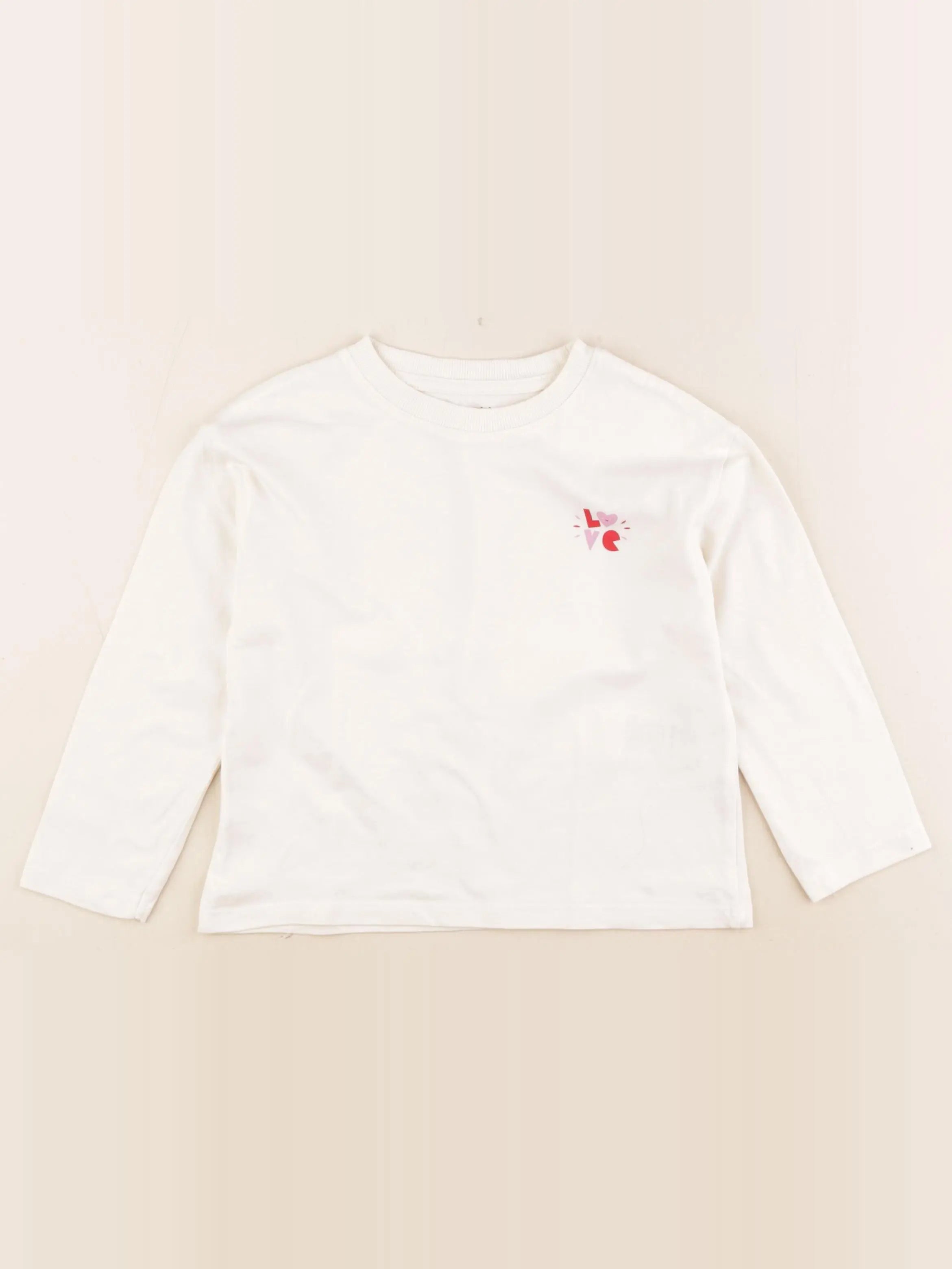 Vertbaudet - tee-shirt beige - 4 ans
