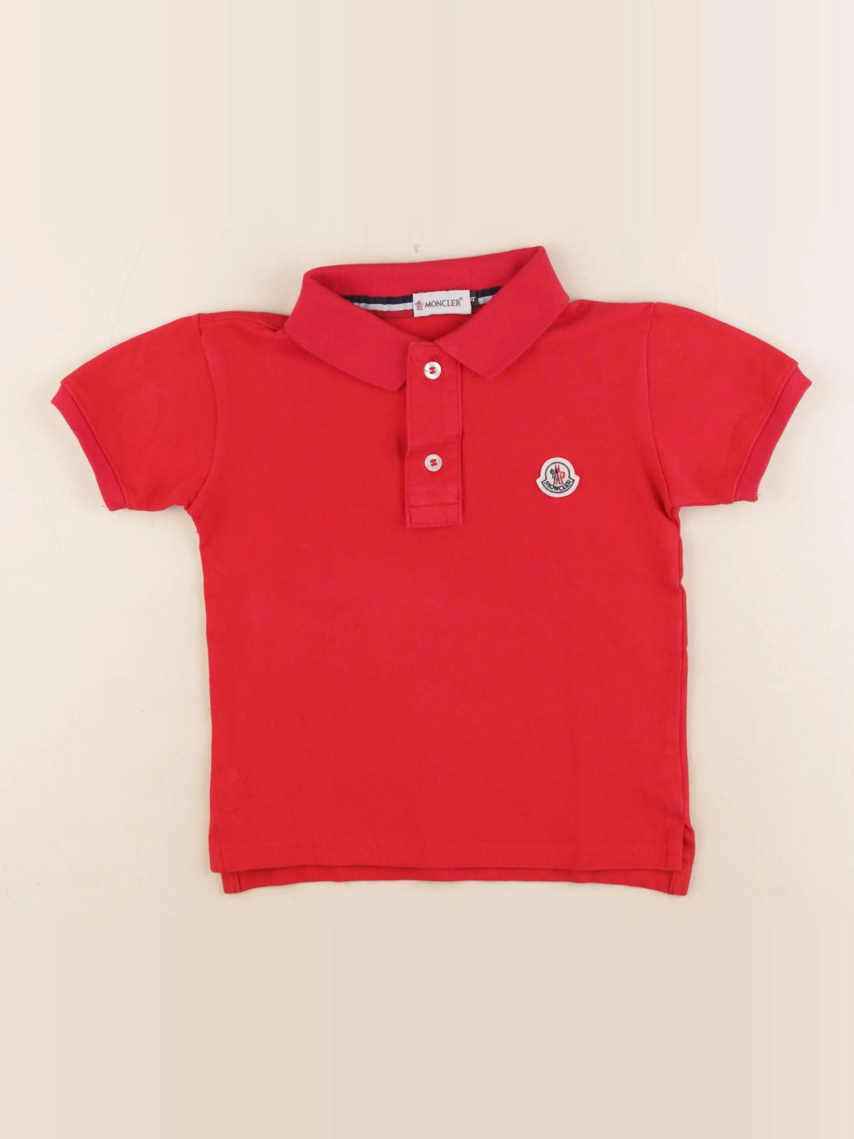 Moncler - polo rouge - 4 ans