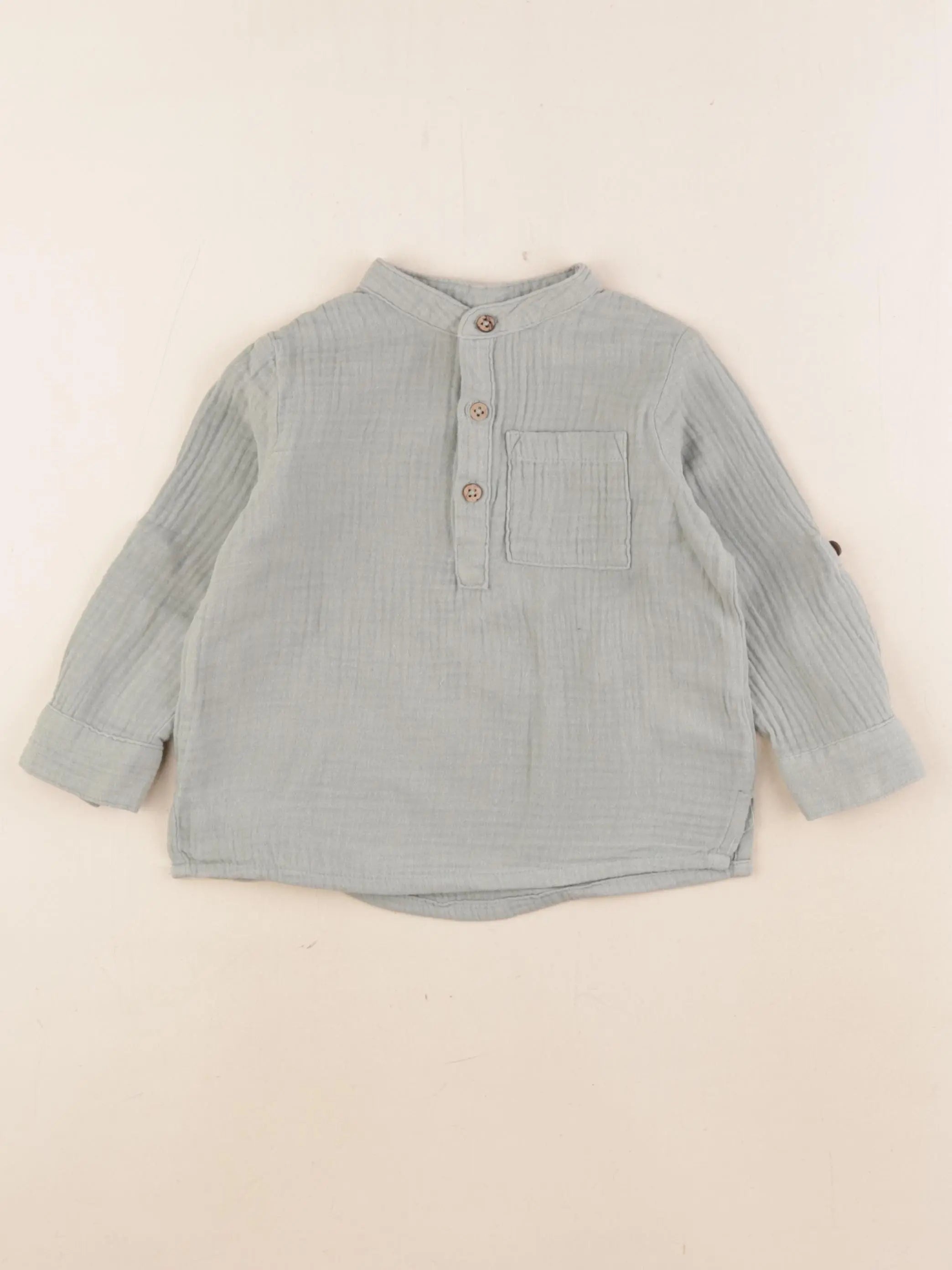 Vertbaudet - chemise vert - 3 ans