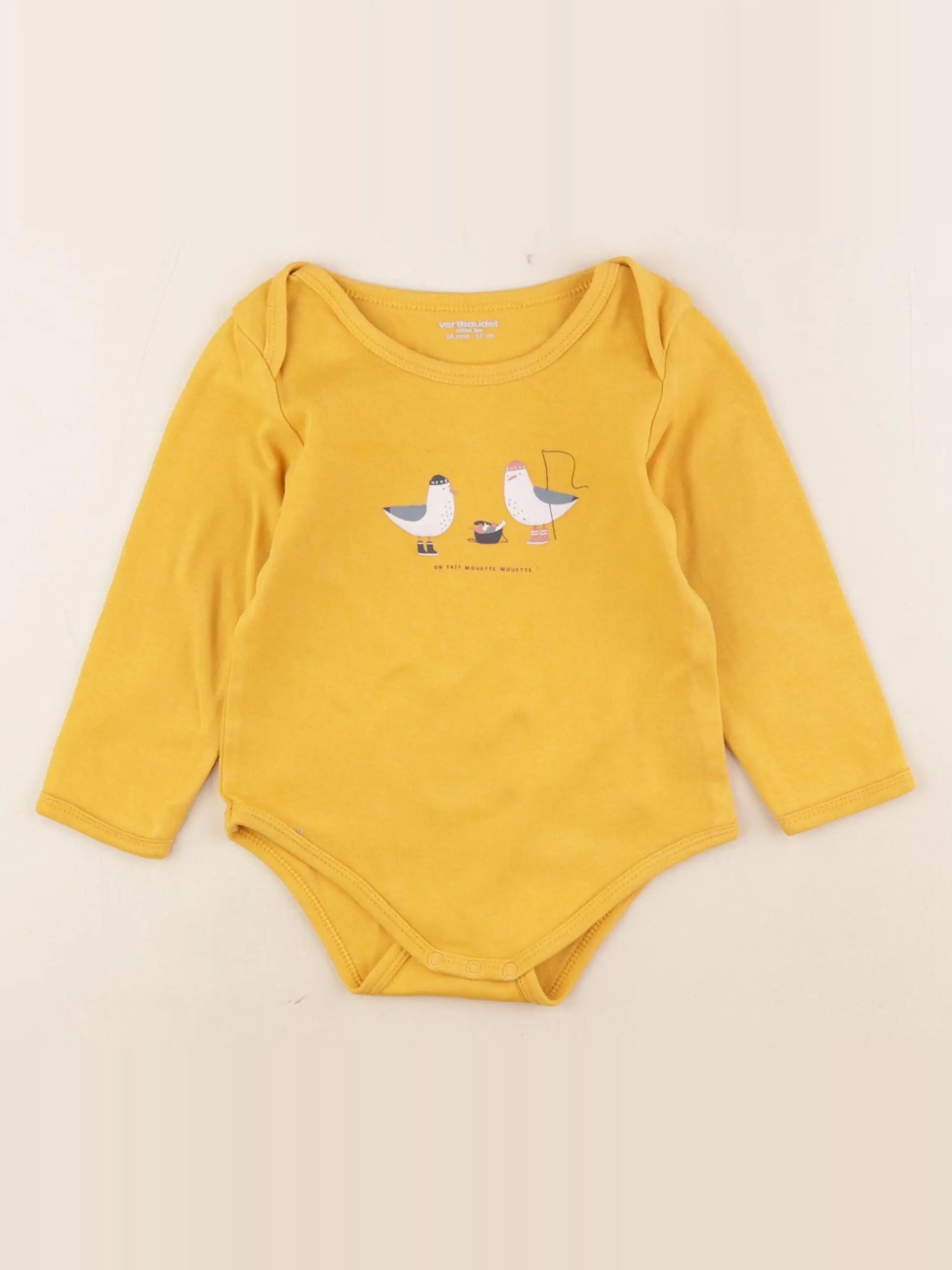 Vertbaudet - body jaune - 36 mois