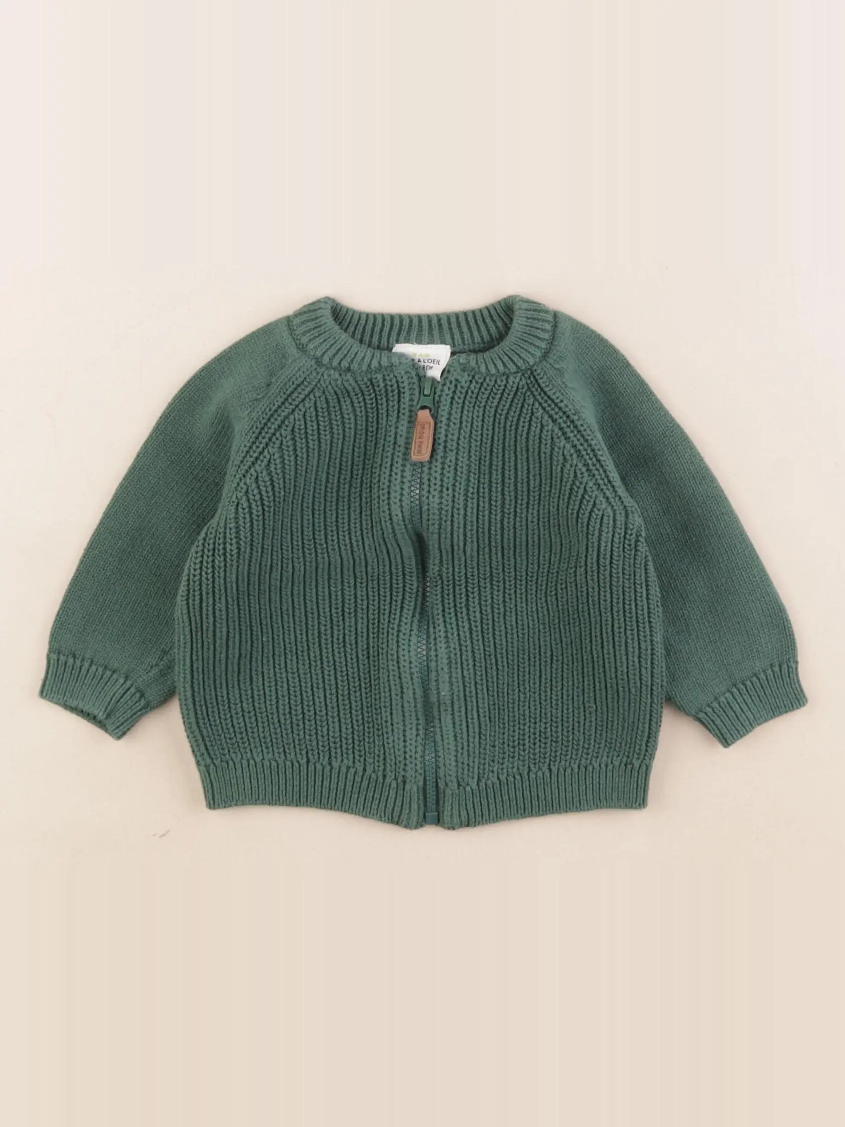 Tape à l'oeil - gilet vert - 6 mois