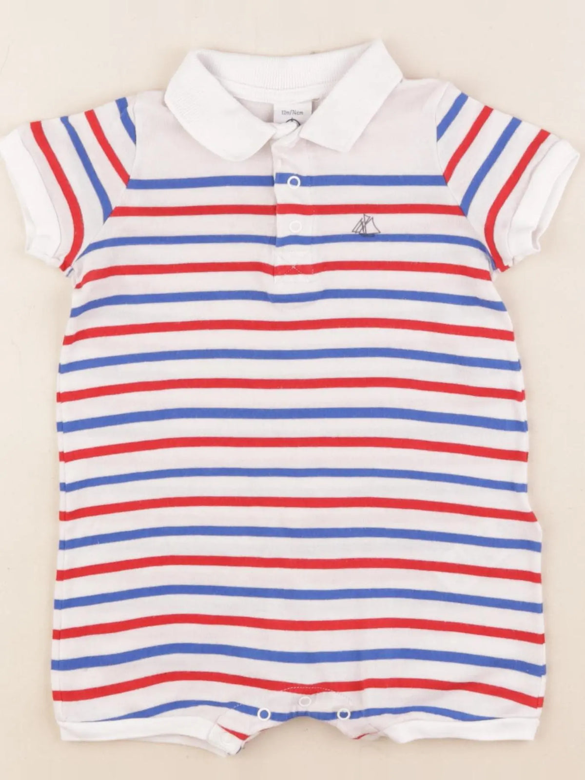 Petit Bateau - combinaison multicolore - 12 mois