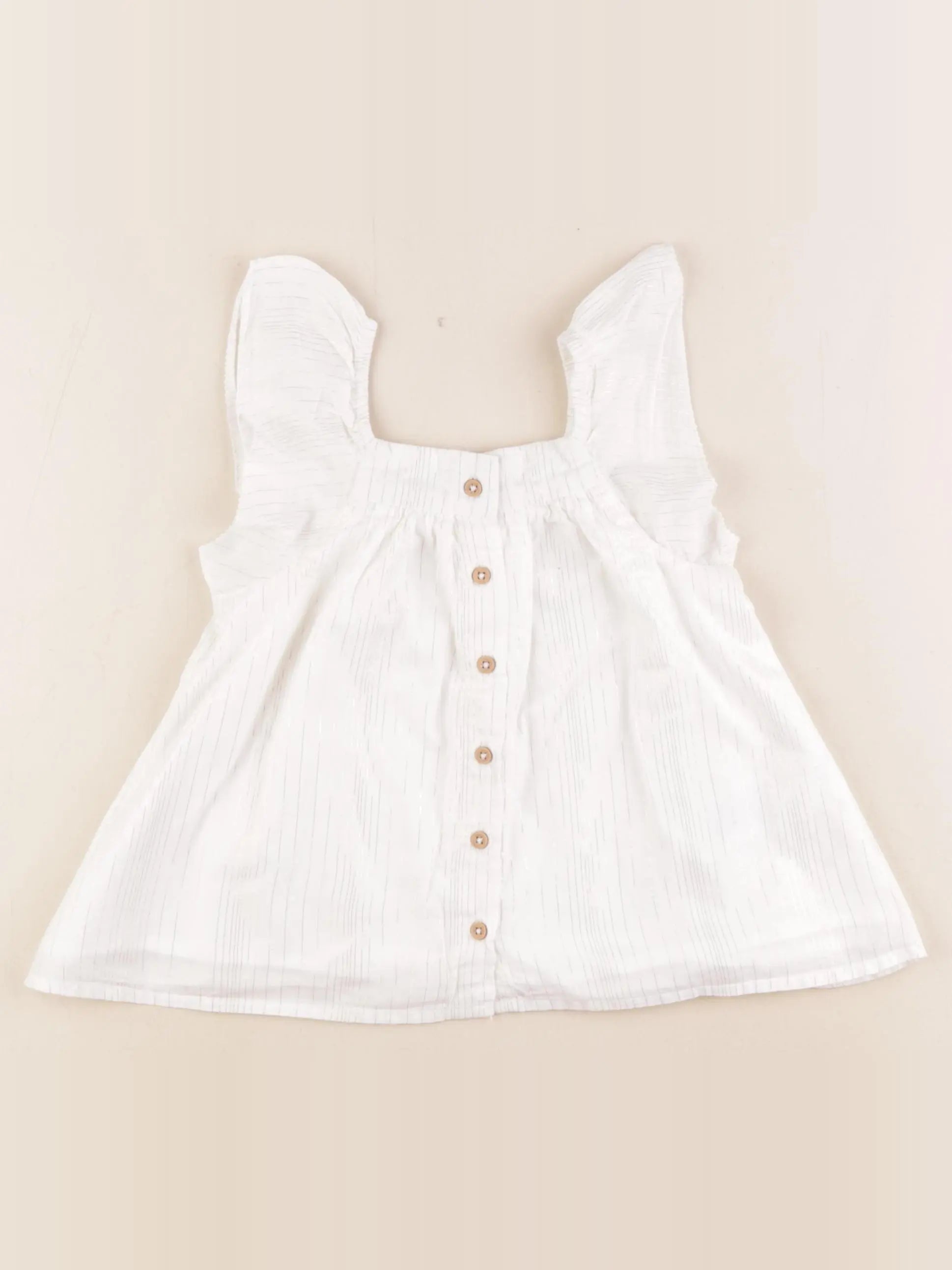 Vertbaudet - blouse blanc, or - 3 ans