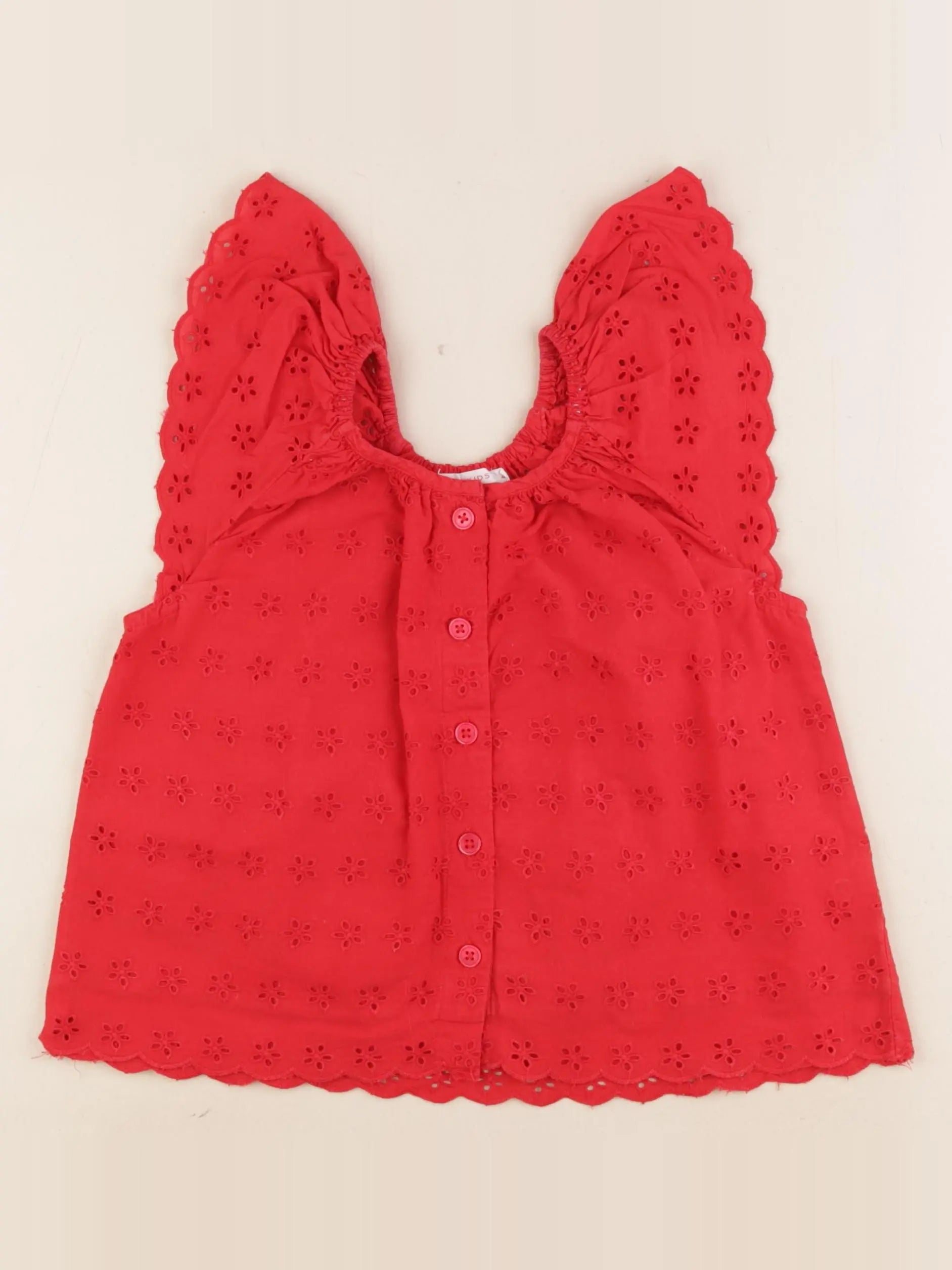 Monoprix - blouse rouge - 4 ans
