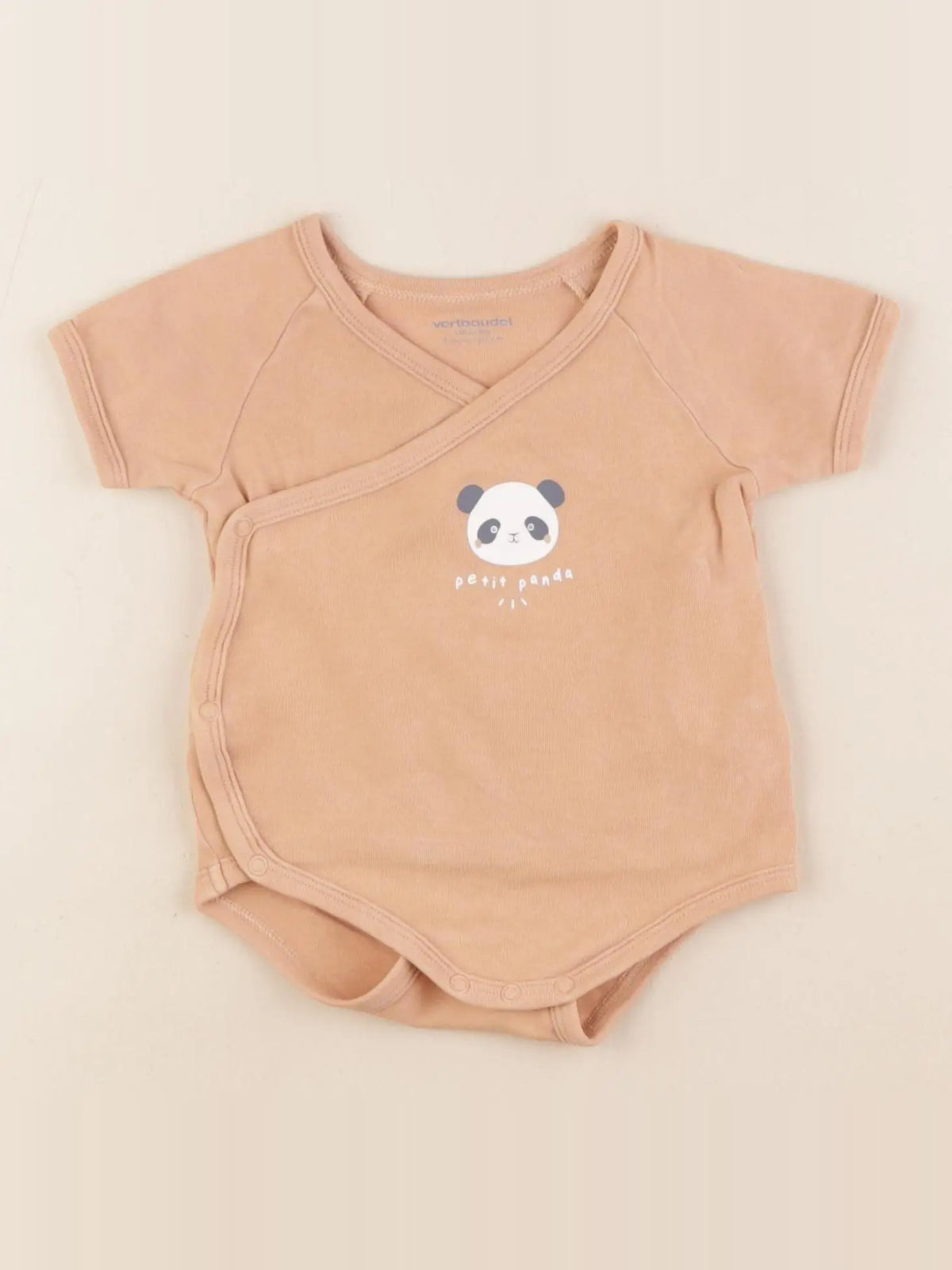 Vertbaudet - body marron - 6 mois