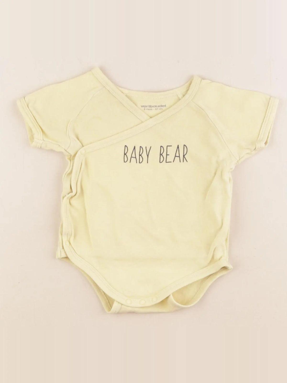 Vertbaudet - body jaune - 6 mois