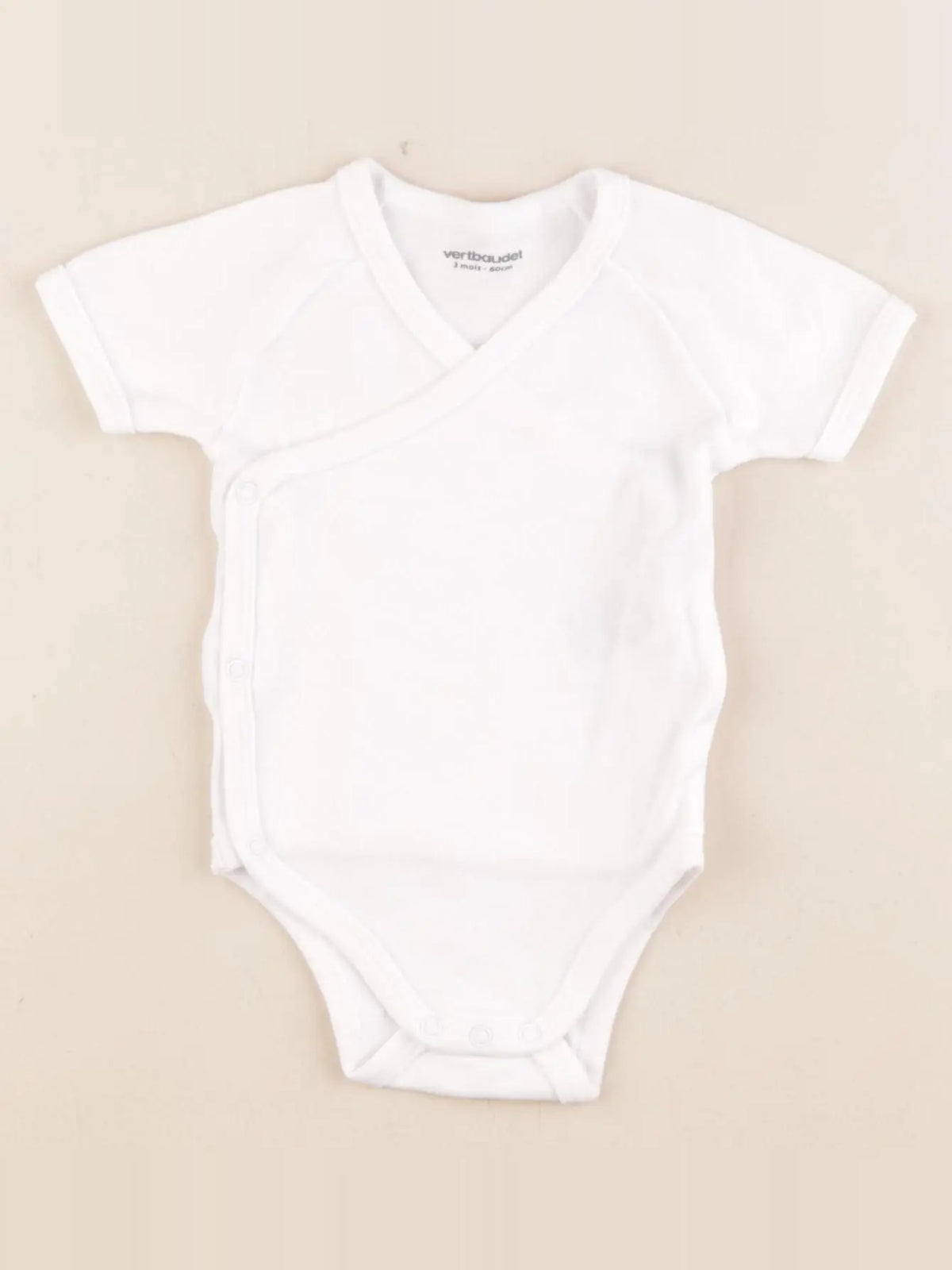 Vertbaudet - body blanc - 3 mois