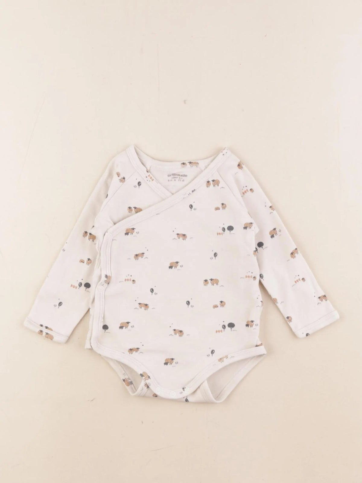 Vertbaudet - body marron - 9 mois
