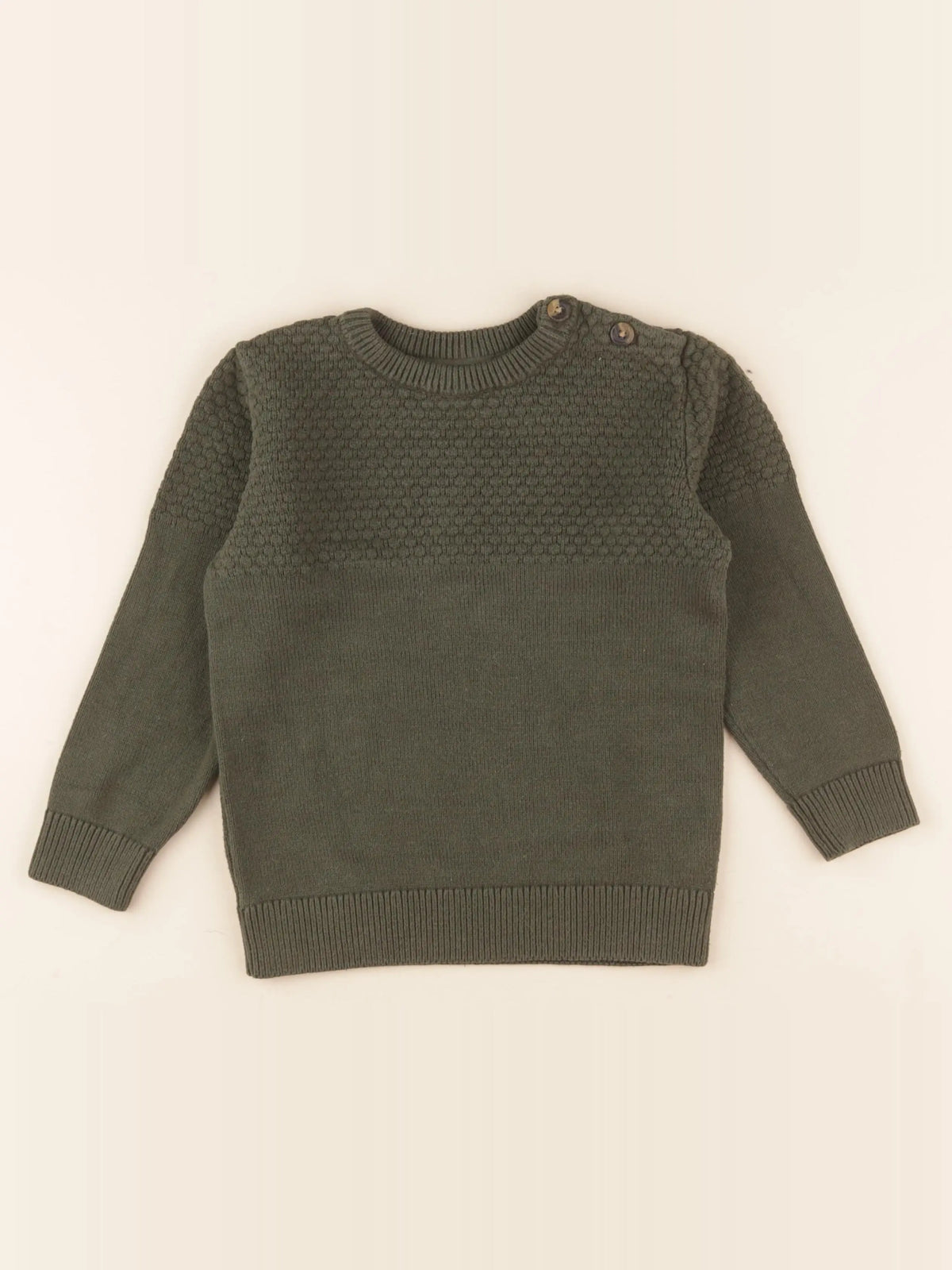 Vertbaudet - pull vert - 6 ans