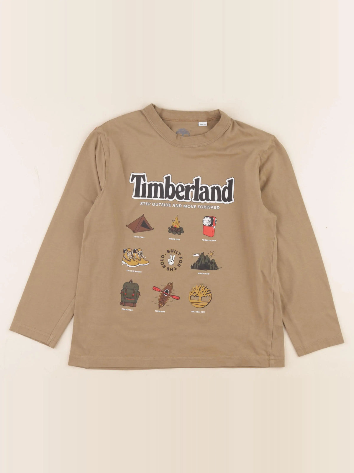 Timberland - tee-shirt marron - 8 ans