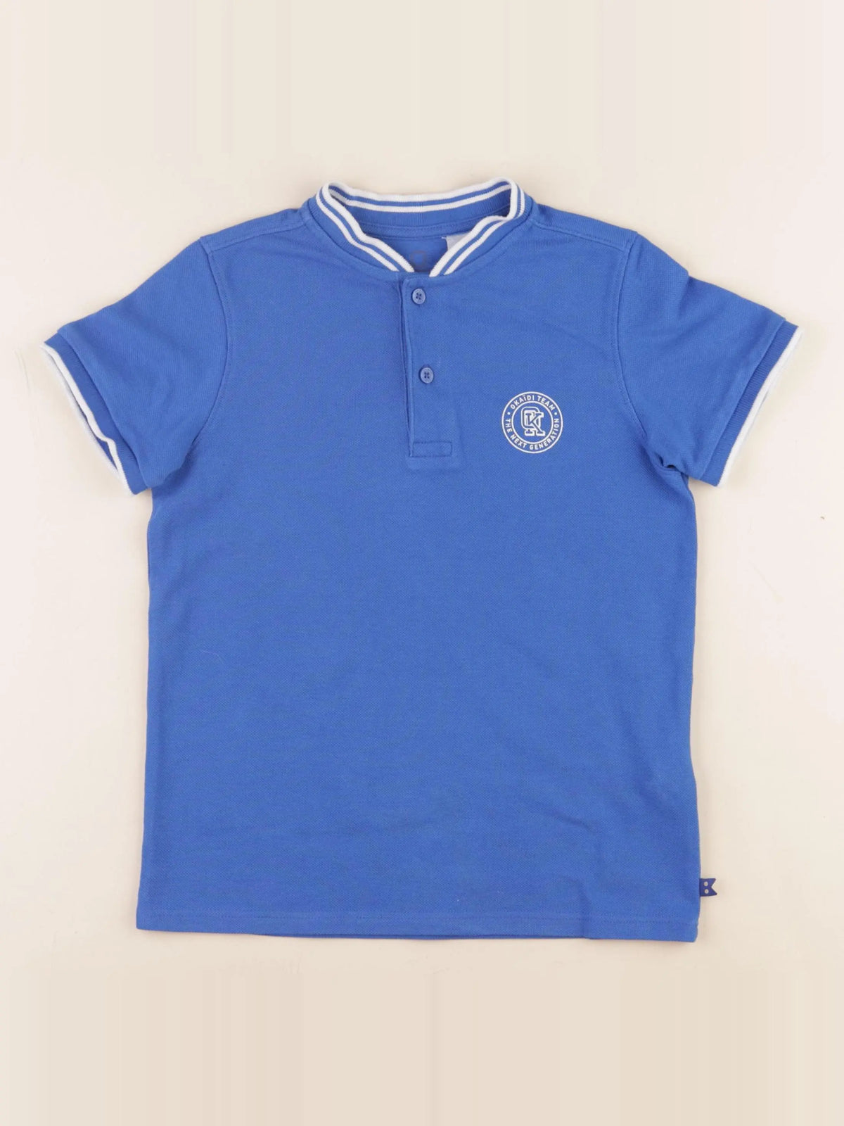 Okaidi - polo bleu - 8 ans