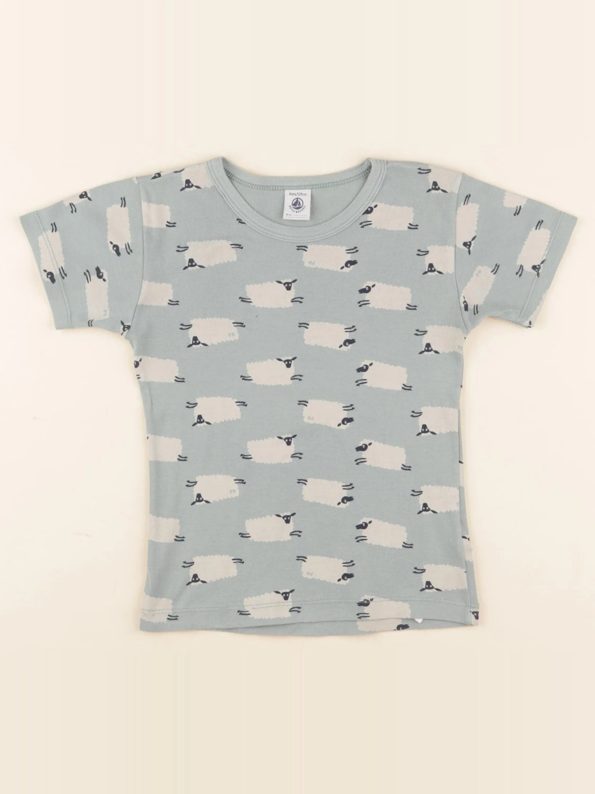 Petit Bateau - maillot de corps vert - 8 ans