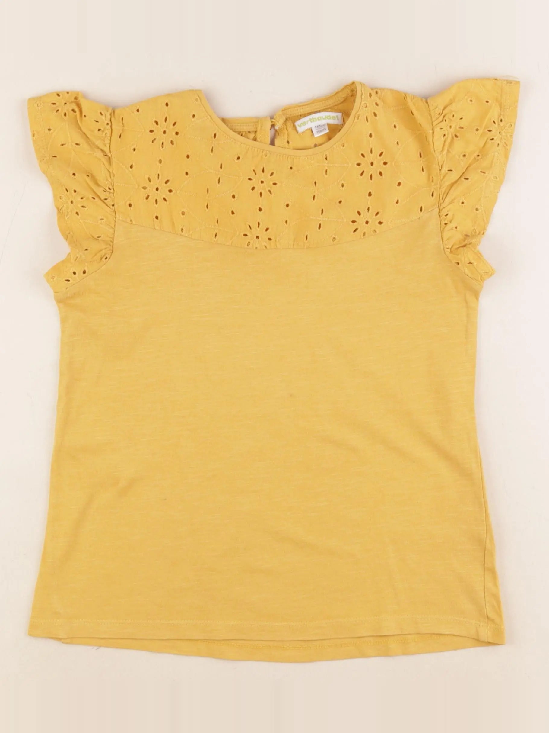 Vertbaudet - tee-shirt jaune - 10 ans