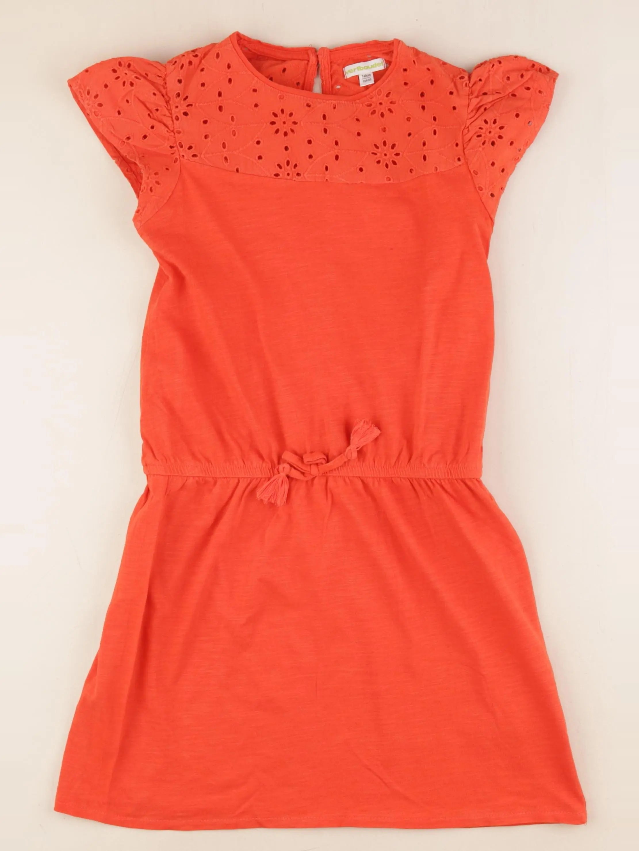 Vertbaudet - robe rouge - 10 ans
