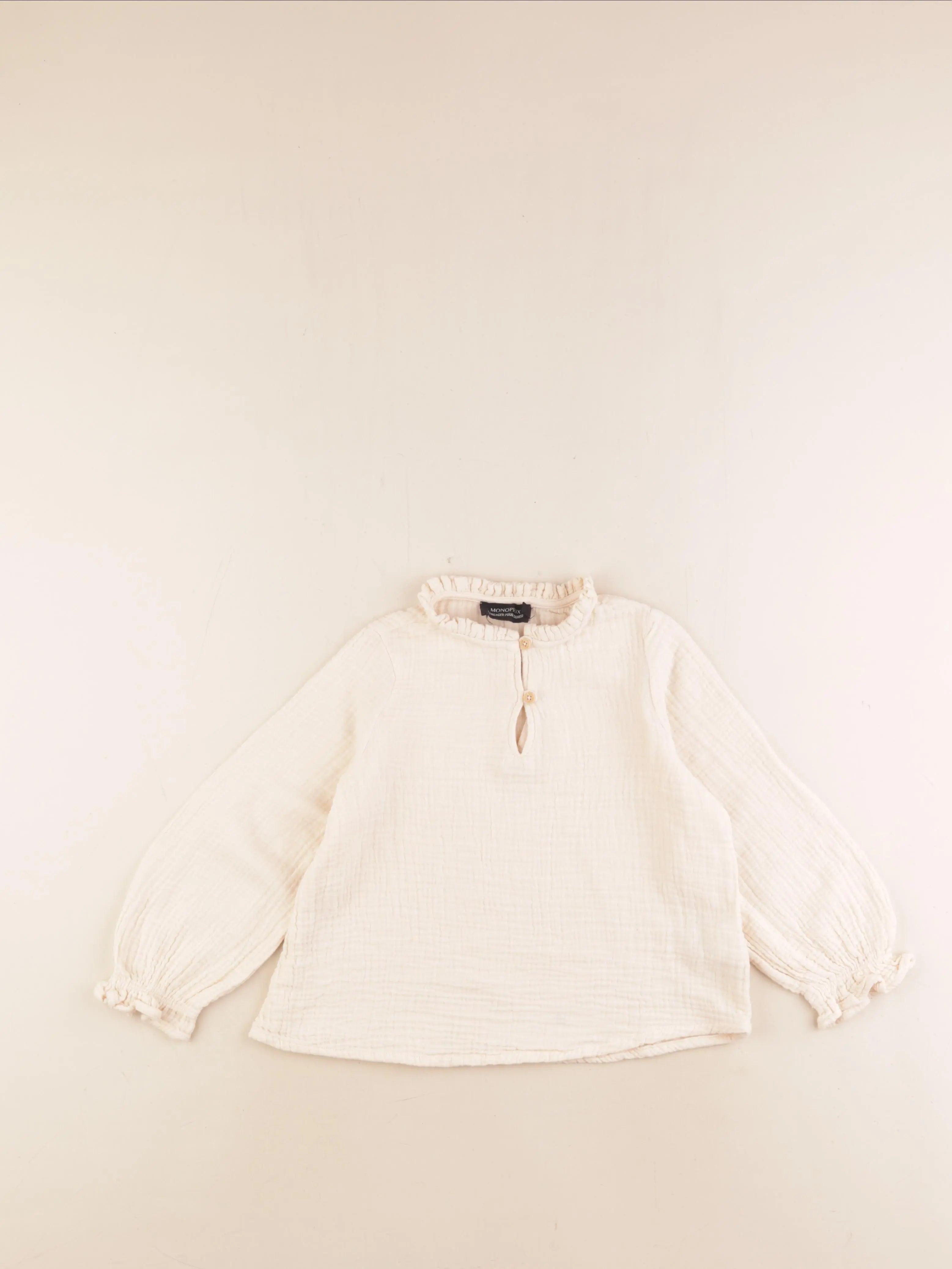 Monoprix - blouse orange - 5 ans