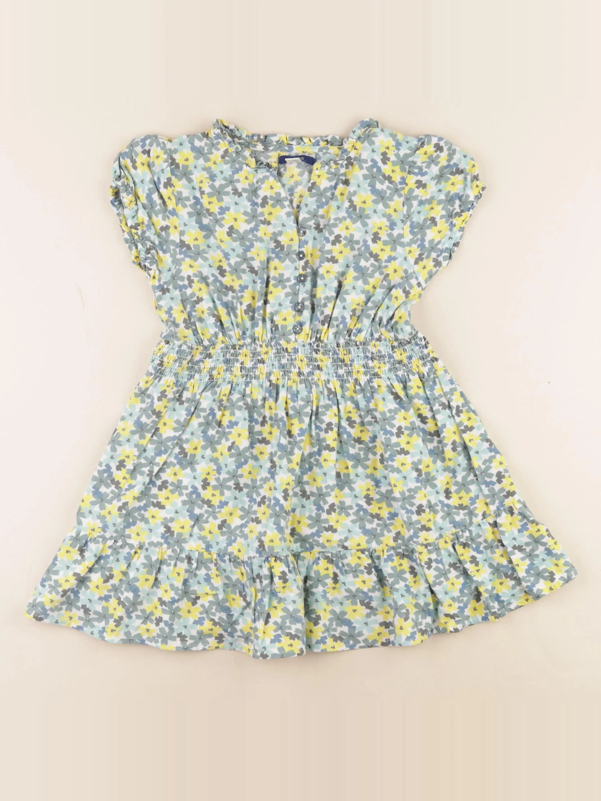 Okaidi - robe bleu, jaune - 8 ans