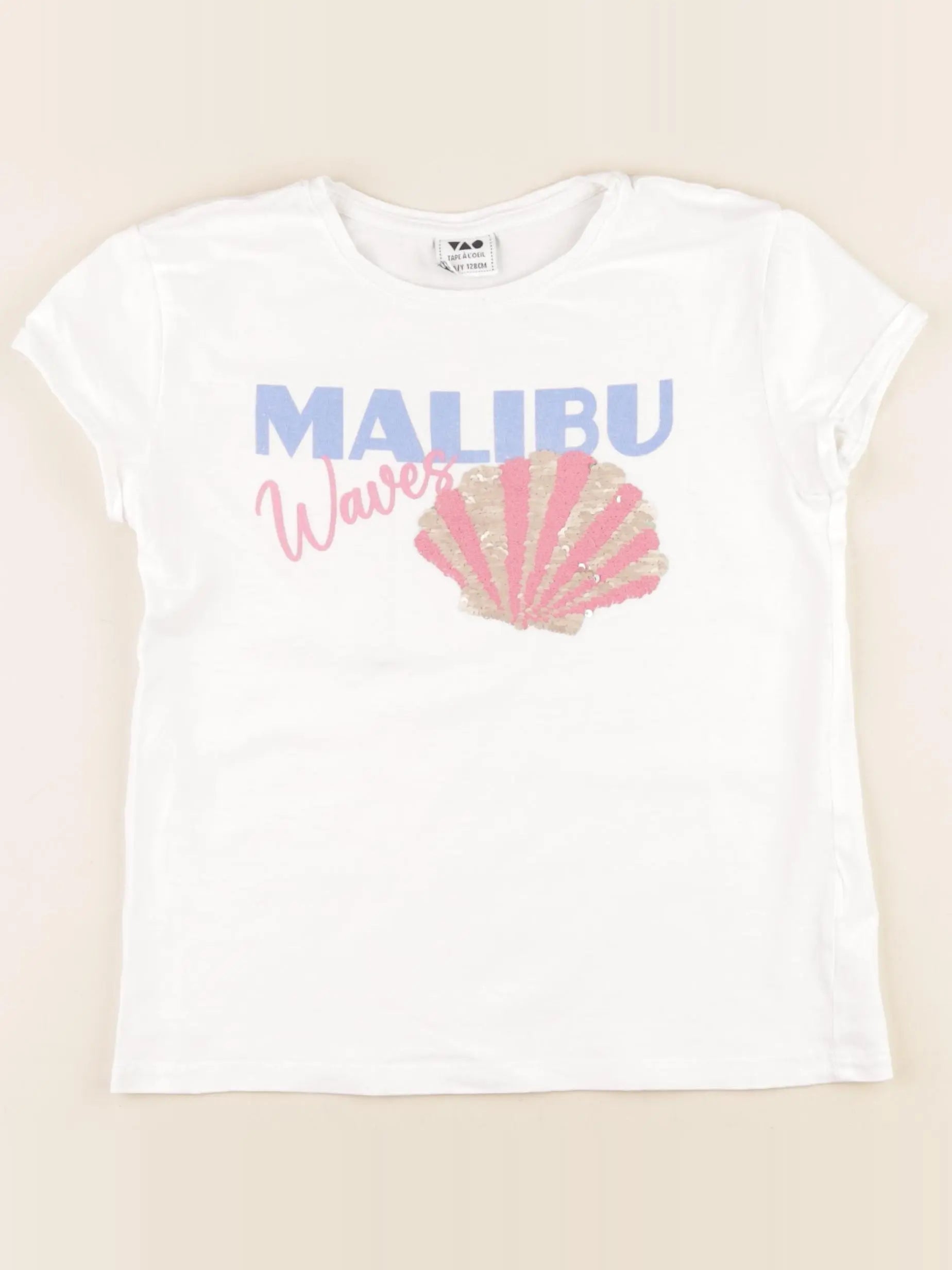Tape à l'oeil - tee-shirt blanc - 8 ans