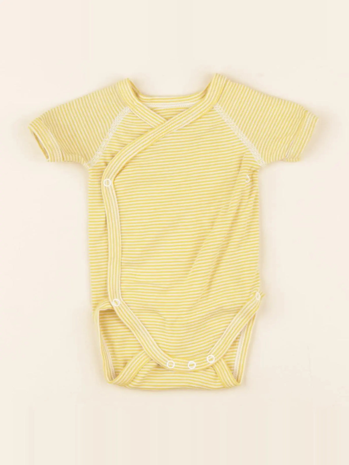 Petit Bateau - body jaune - 1 mois