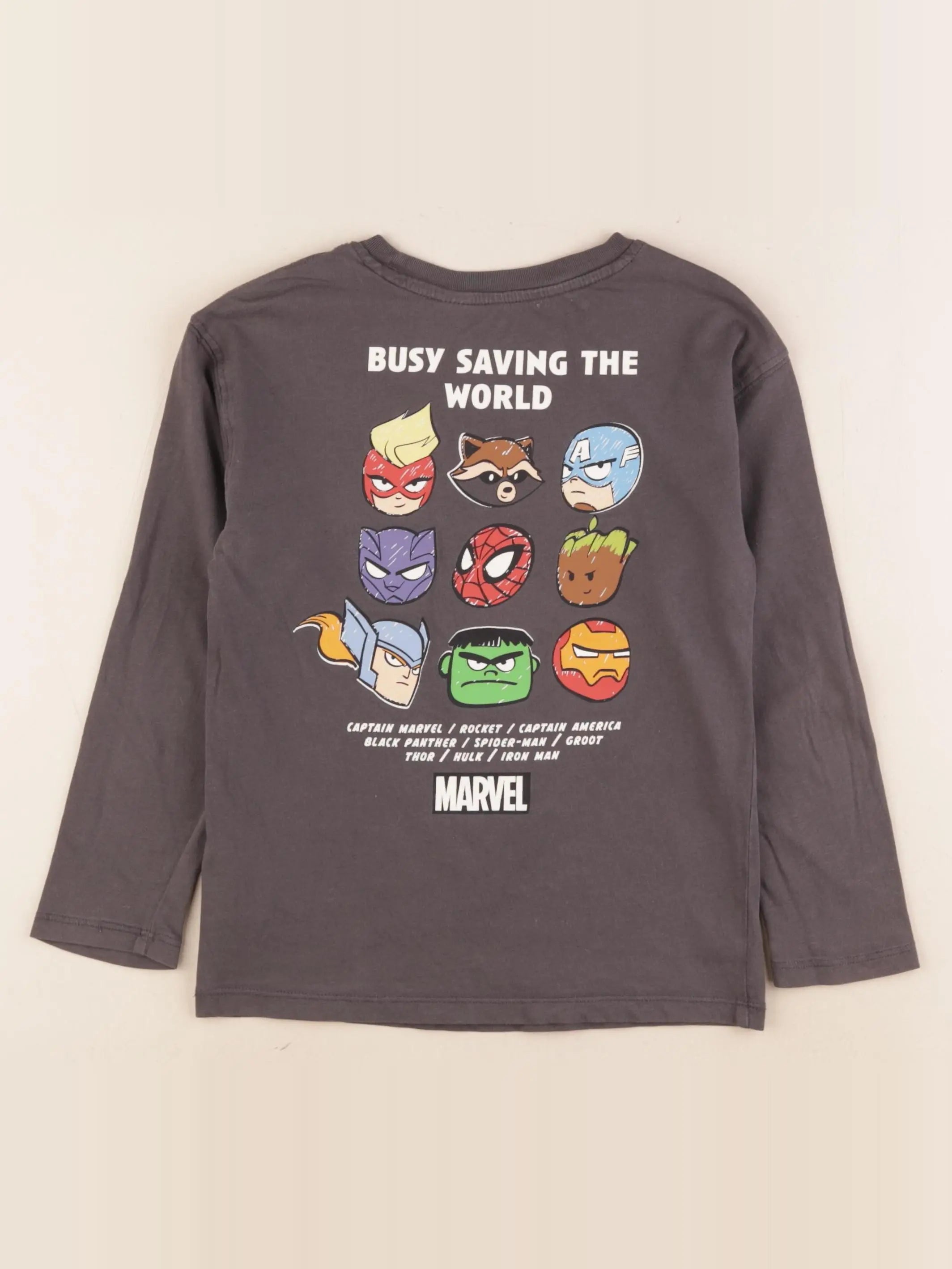 H&M - tee-shirt imprimé au dos gris - 5/6 ans