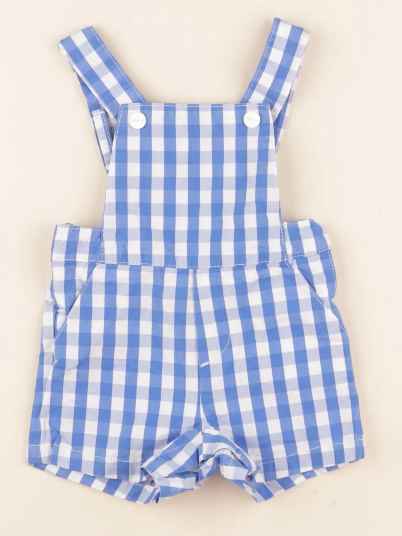 Jacadi - salopette blanc, bleu - 6 mois