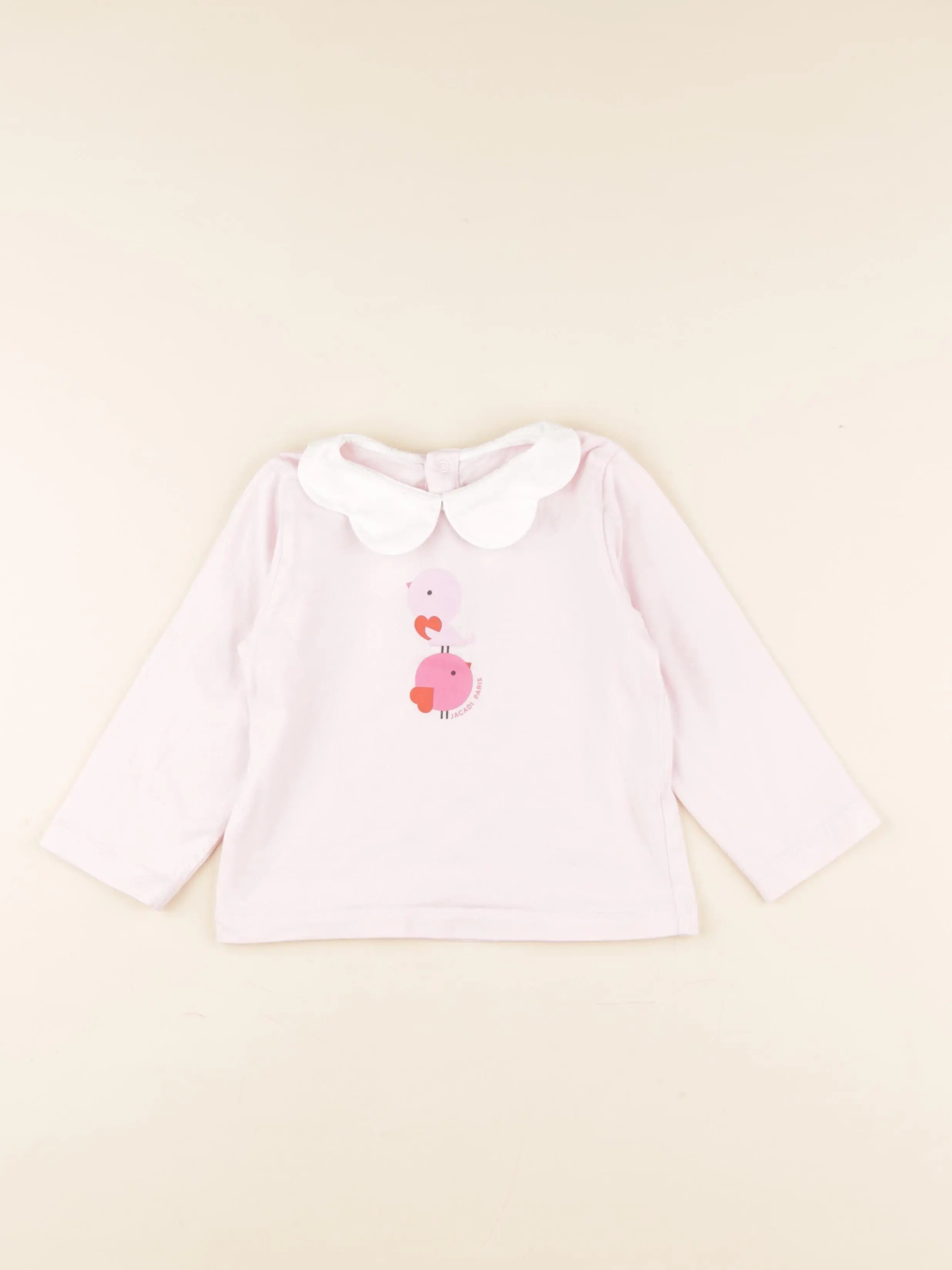 Jacadi - tee-shirt rose - 36 mois