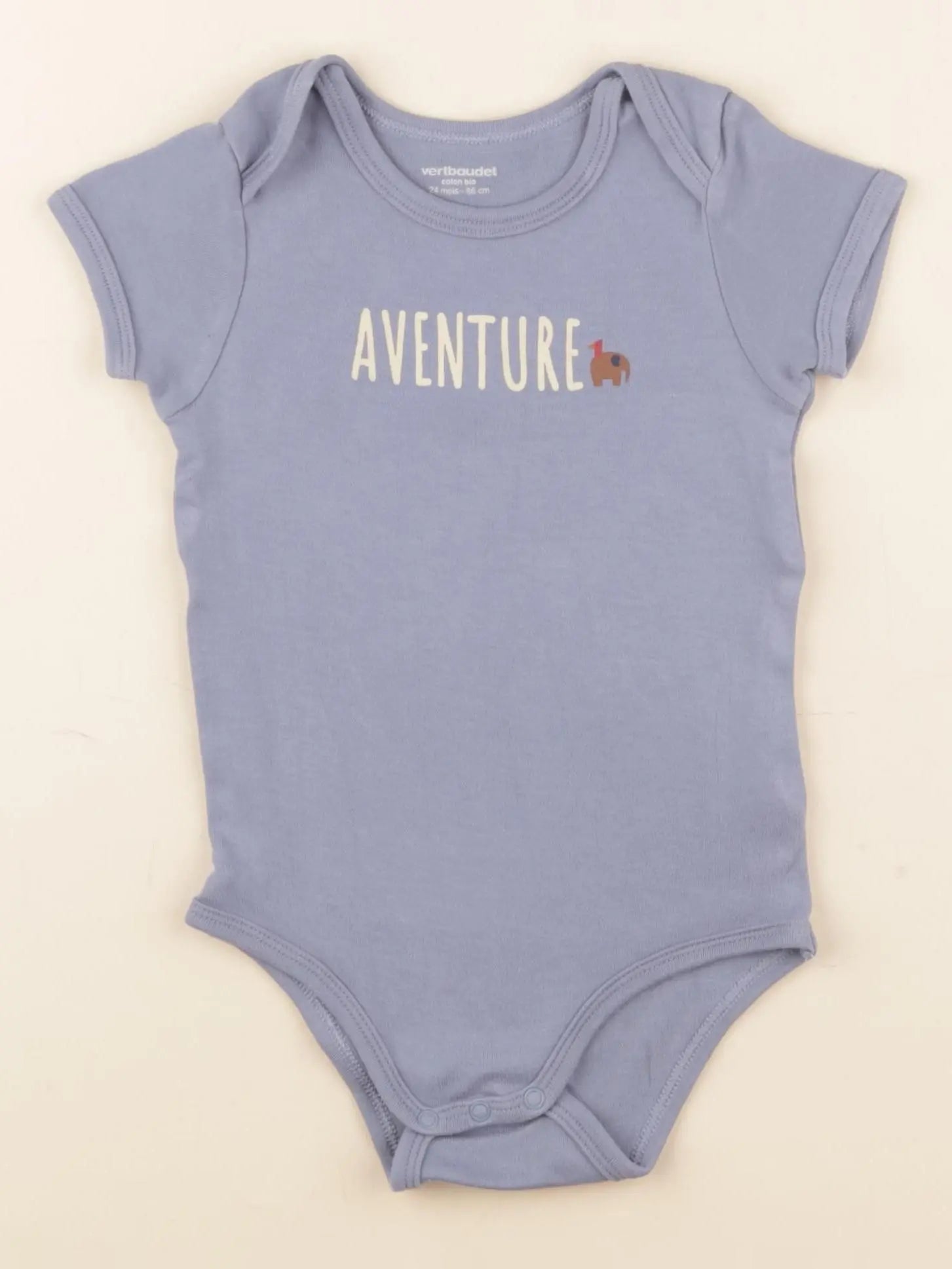 Vertbaudet - body bleu - 24 mois