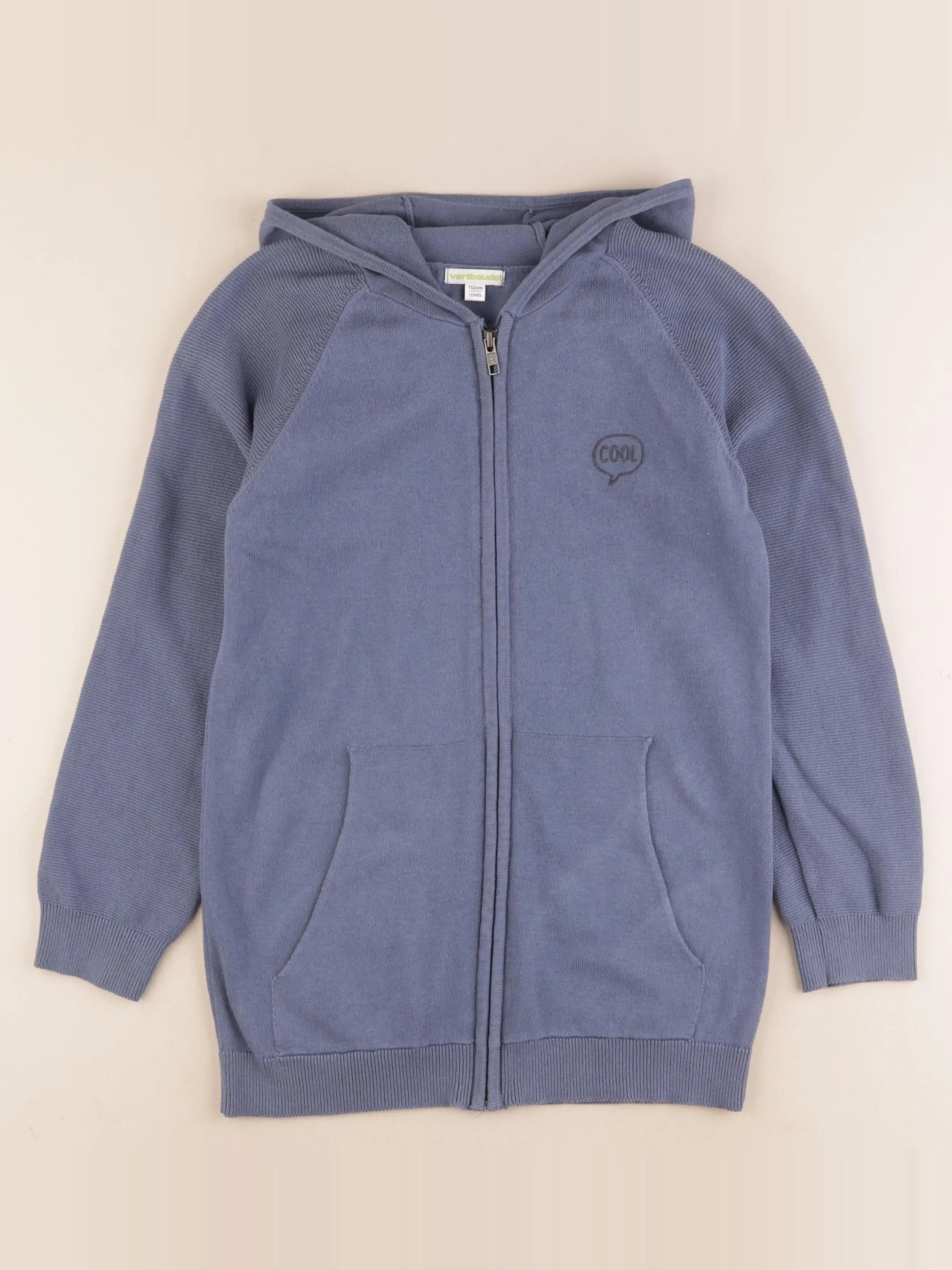Vertbaudet - gilet bleu - 12 ans