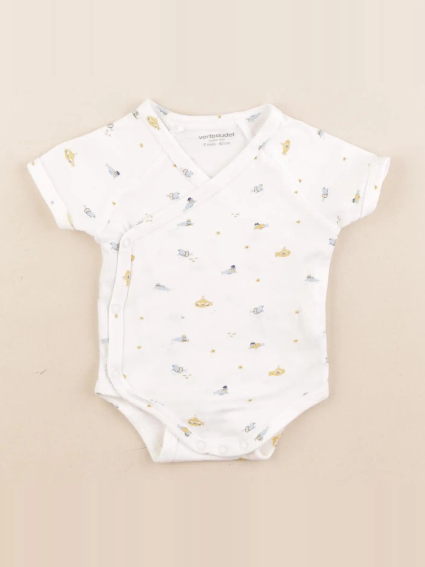 Vertbaudet - body blanc - 3 mois