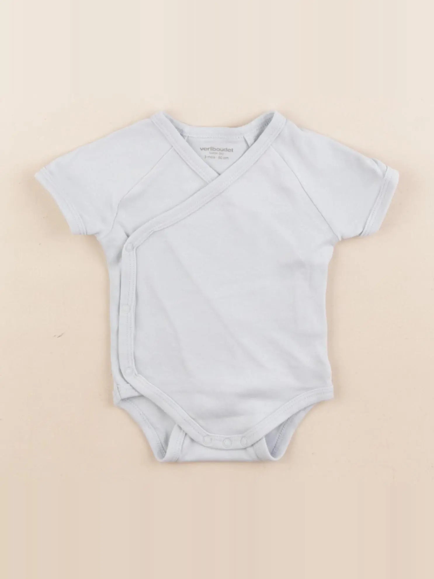 Vertbaudet - body bleu - 3 mois