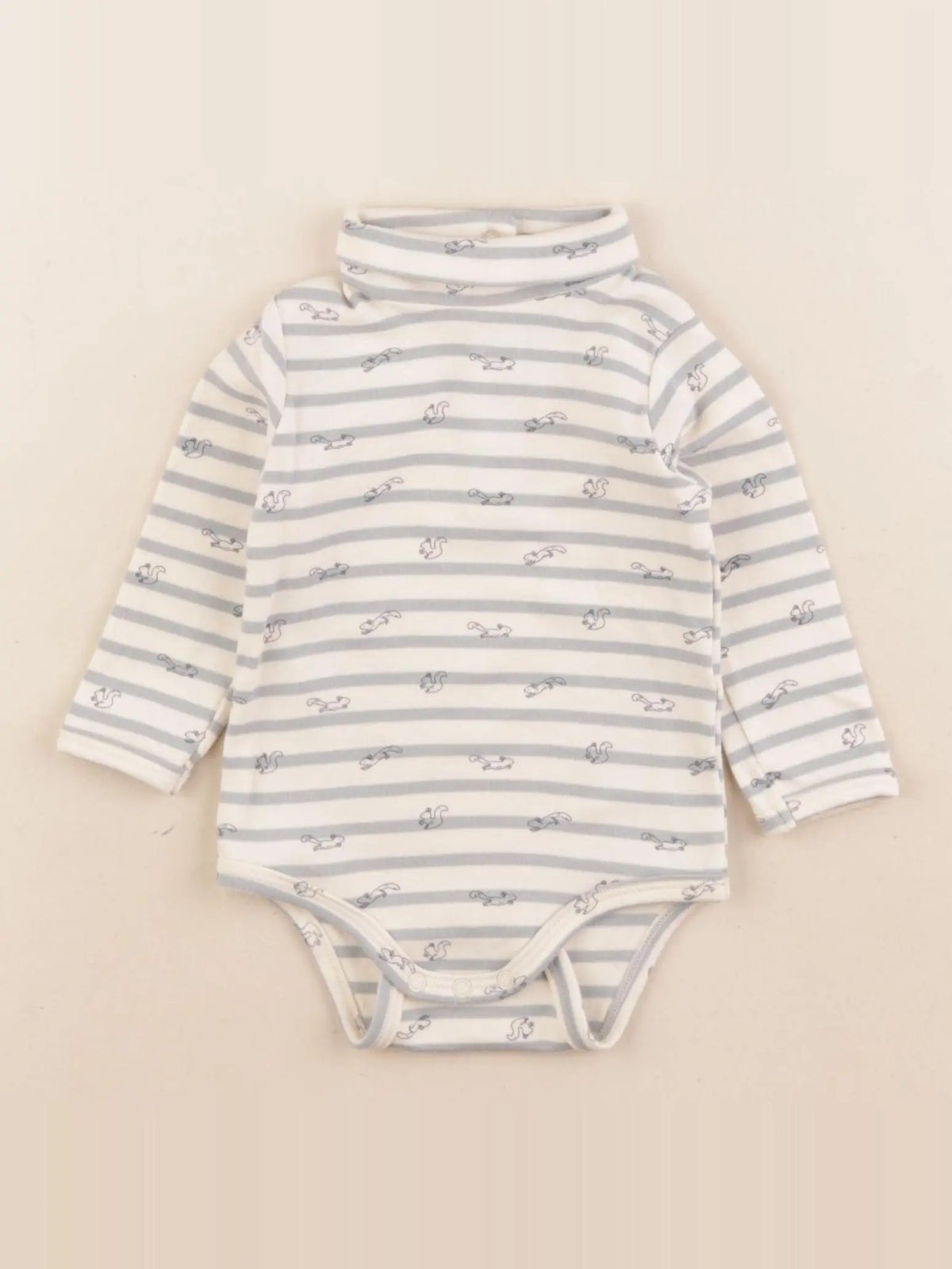 Vertbaudet - body bleu - 6 mois