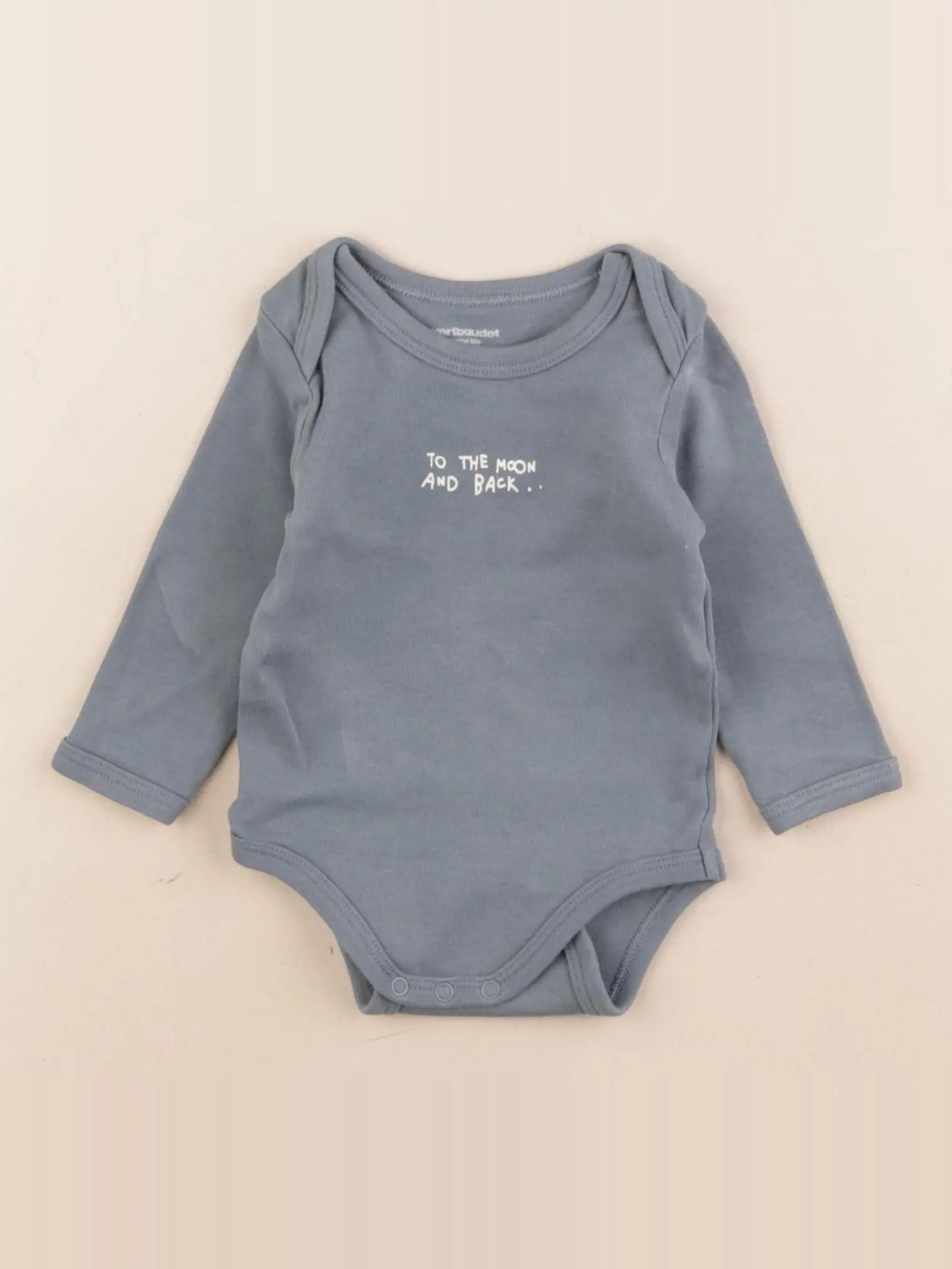 Vertbaudet - body bleu - 6 mois