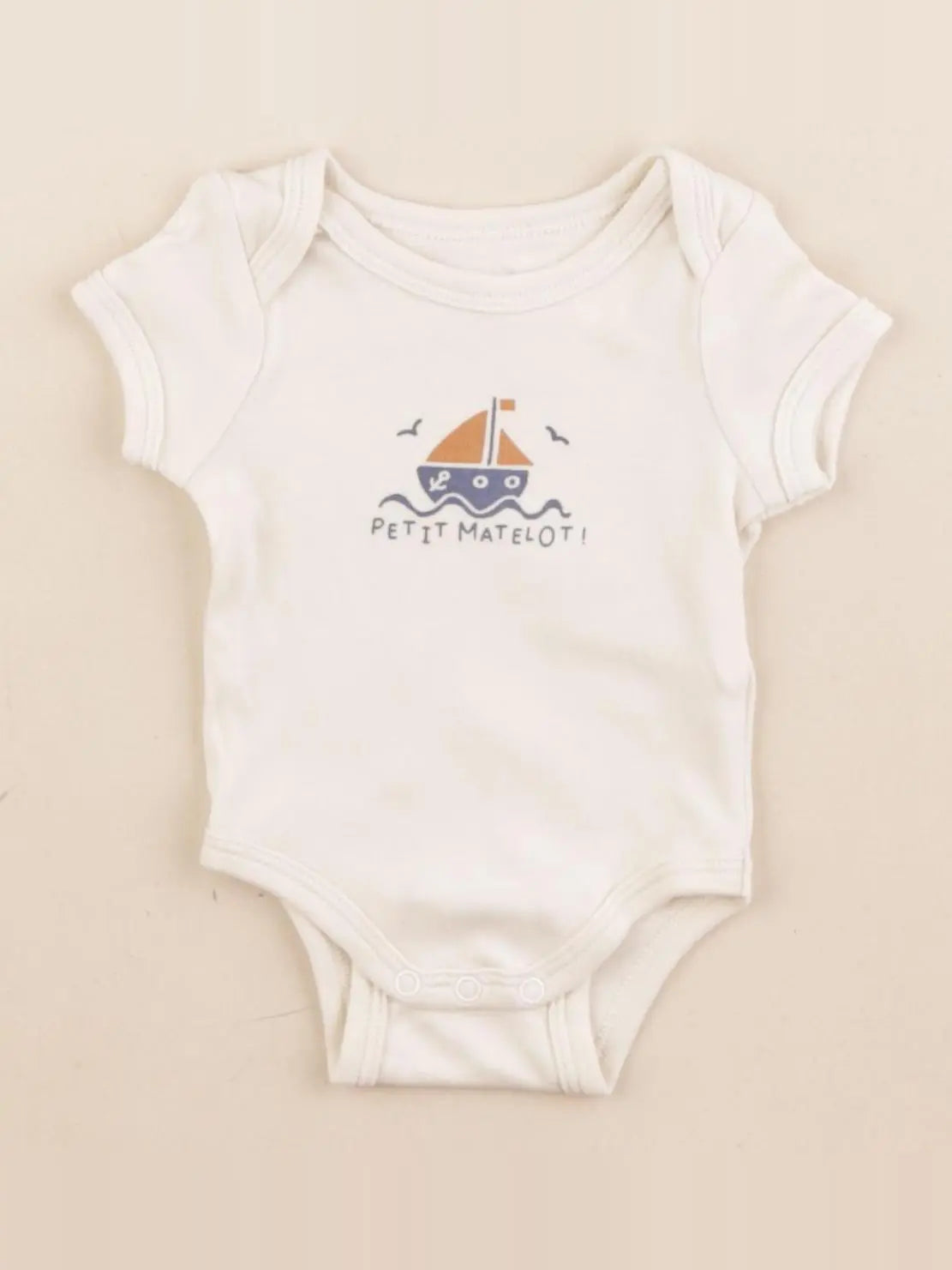 Vertbaudet - body beige - 1 mois