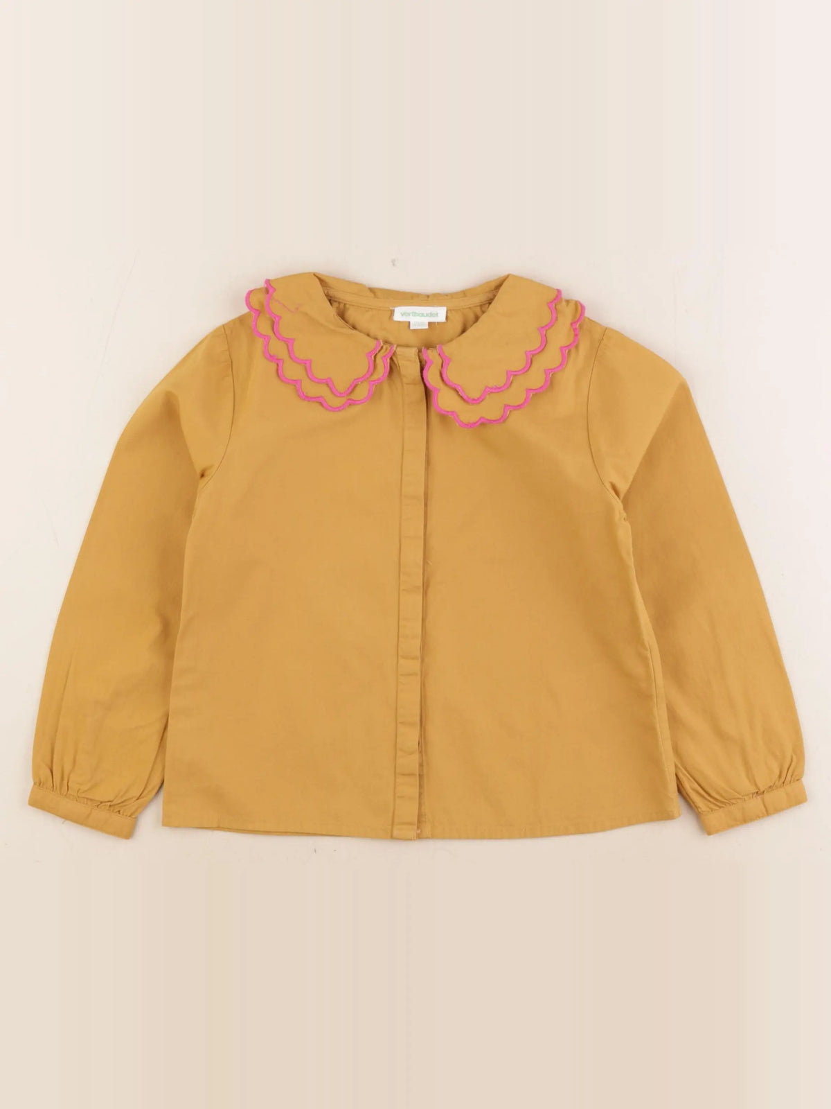 Vertbaudet - chemise jaune - 5 ans