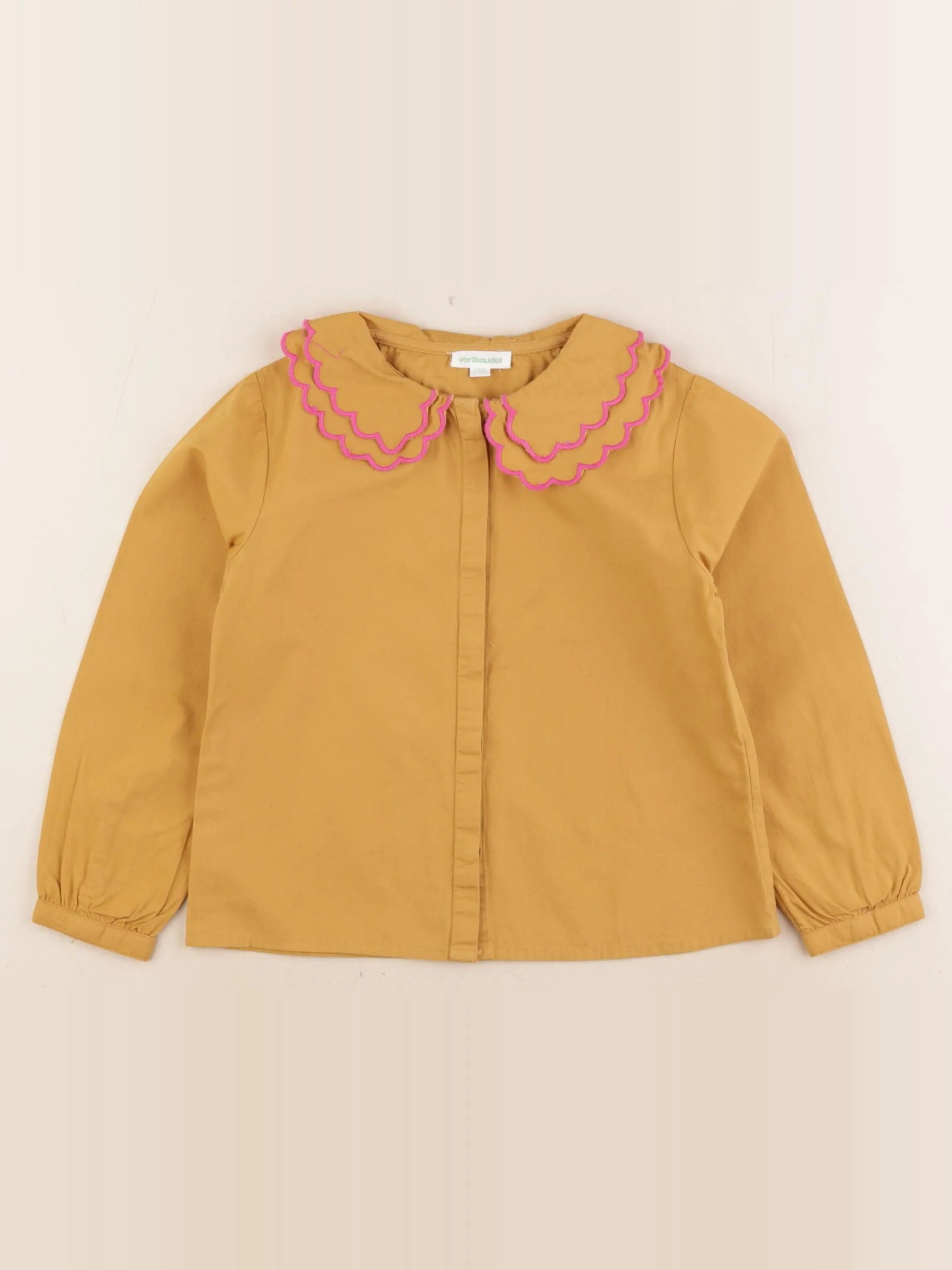 Vertbaudet - chemise jaune - 5 ans